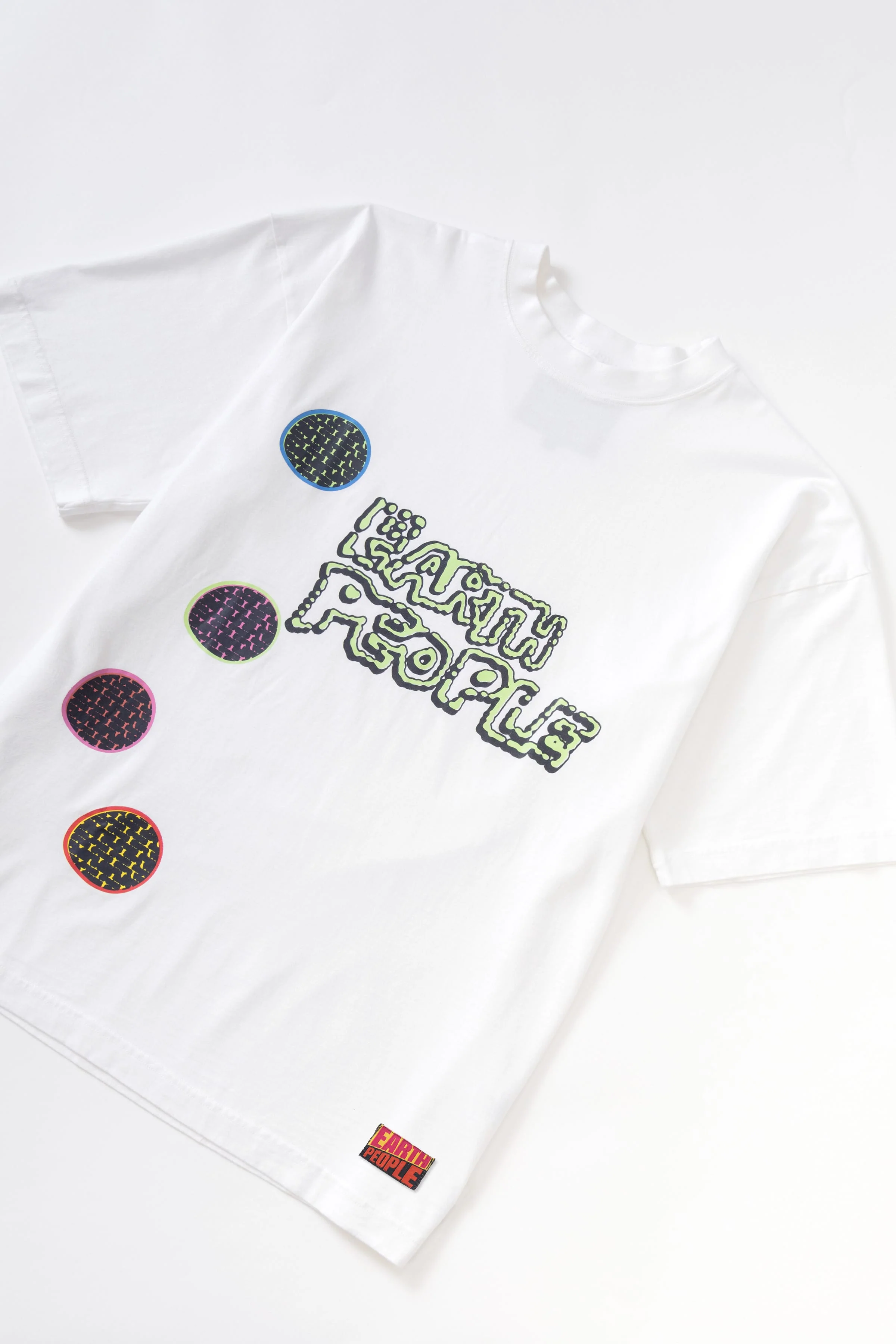 Earth People - Dots Tee - White - Image 3