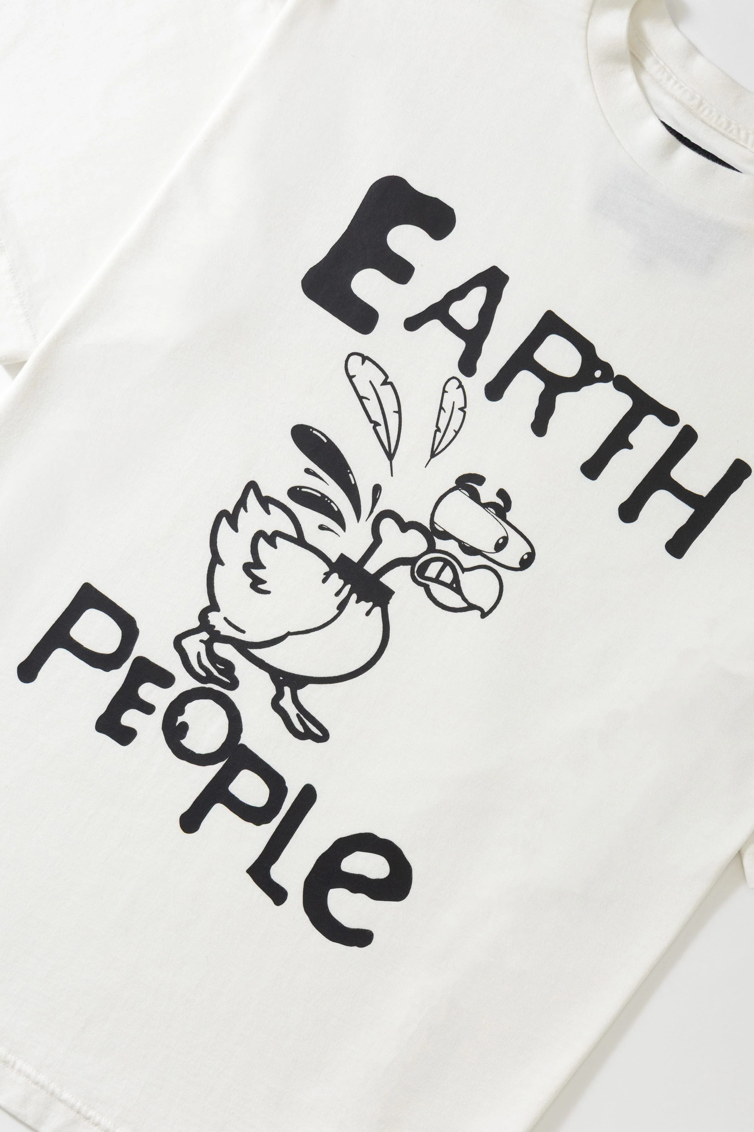 Earth People - Headless Chicken Tee - Off White - Image 4