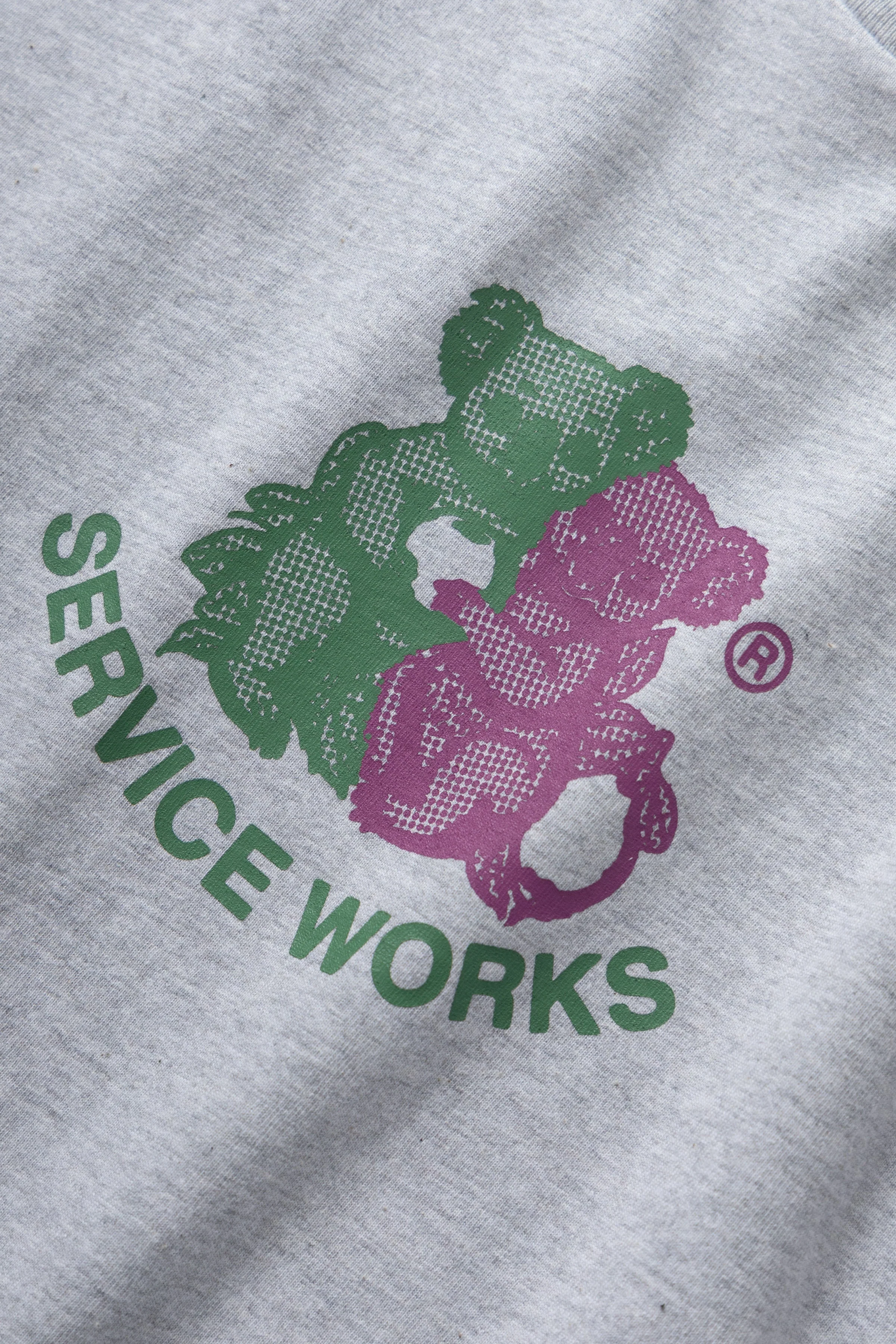 Service Works - Family Fruit Tee - Heather Grey - Image 2