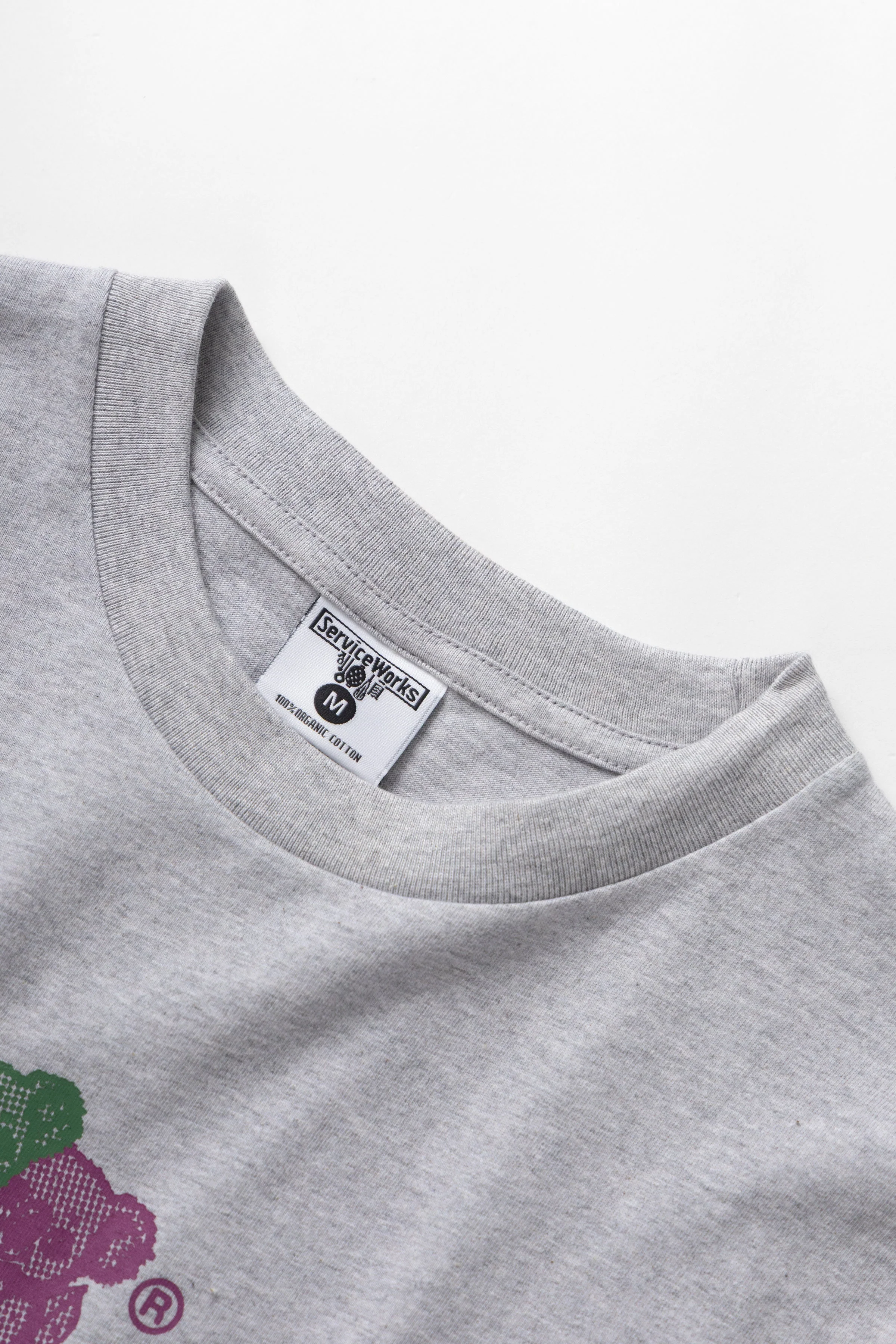 Service Works - Family Fruit Tee - Heather Grey - Image 4