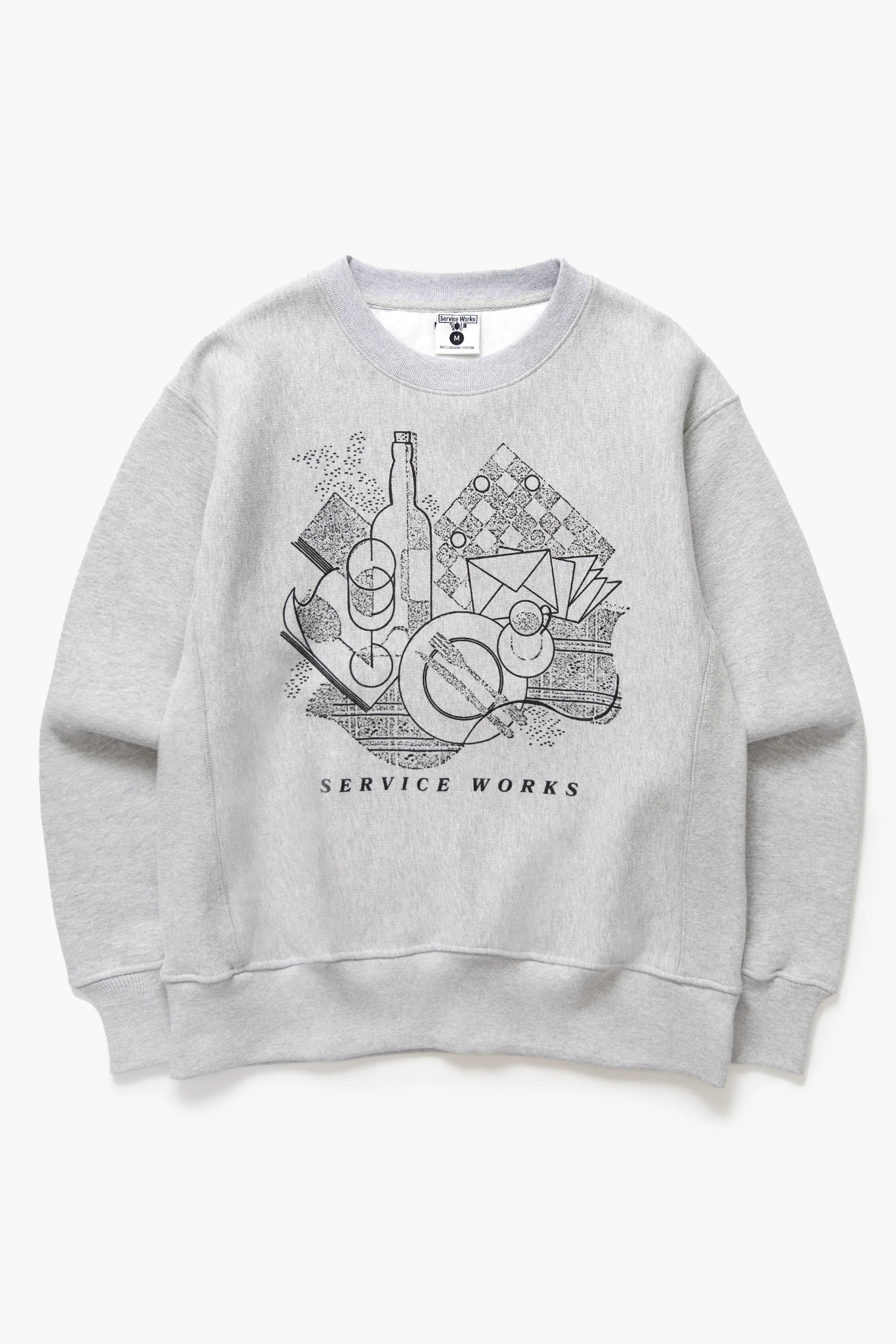 Service Works - Frequent Flyer Crewneck - Heather Grey