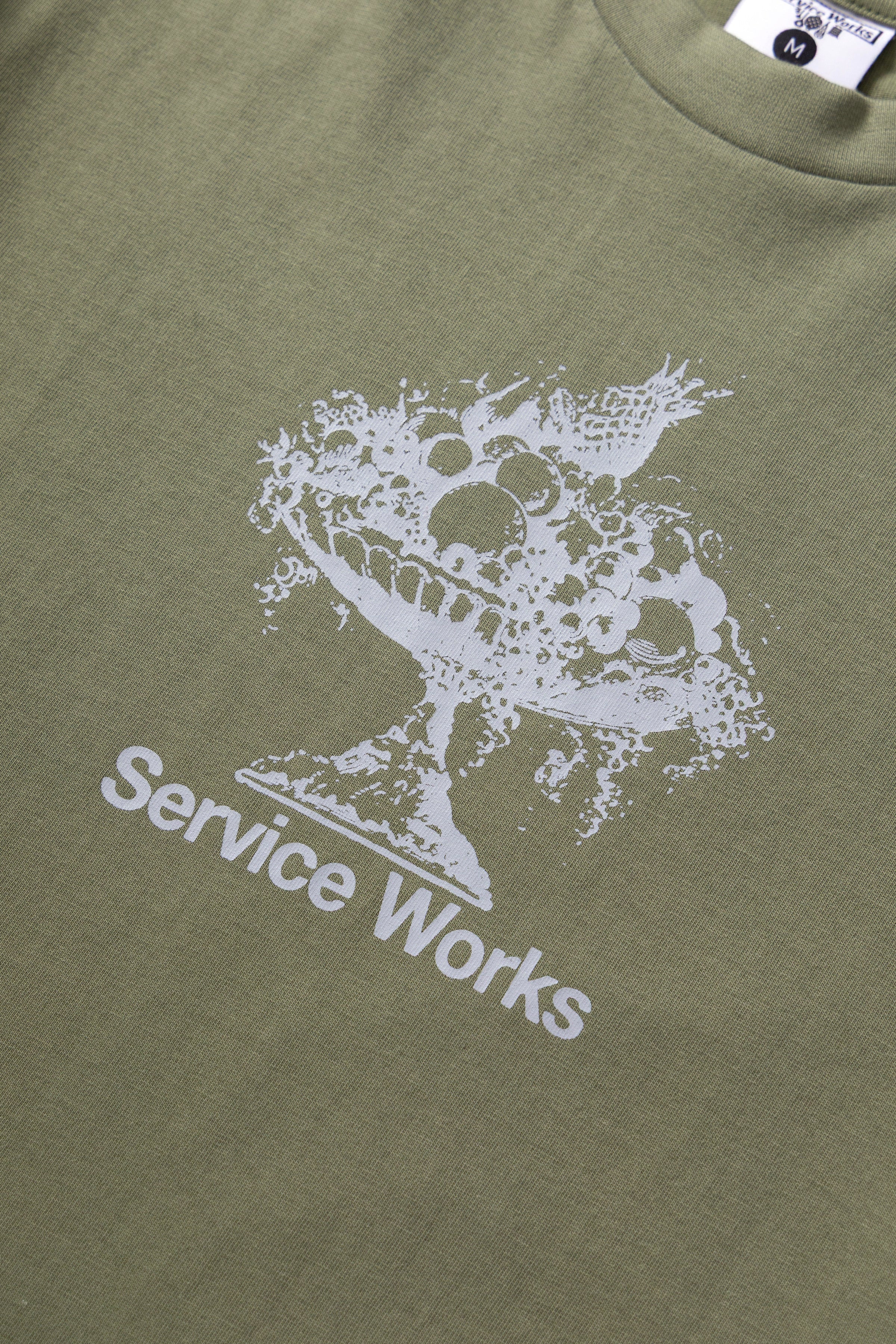 Service Works - Fruit Bowl Tee - Olive - Image 3