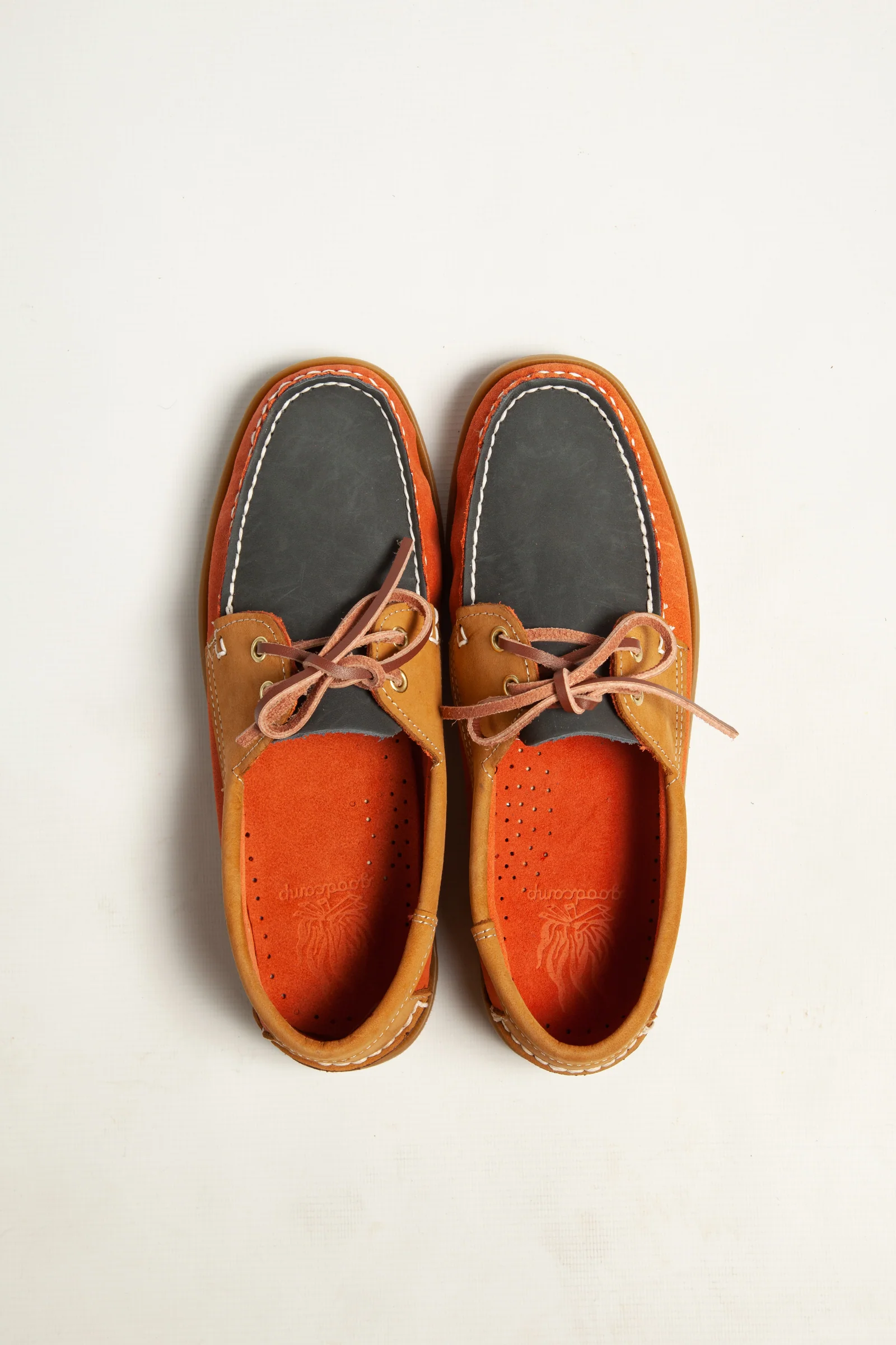 Goodcamp - Deck Loafer Shoes - Orange Multi - Image 3
