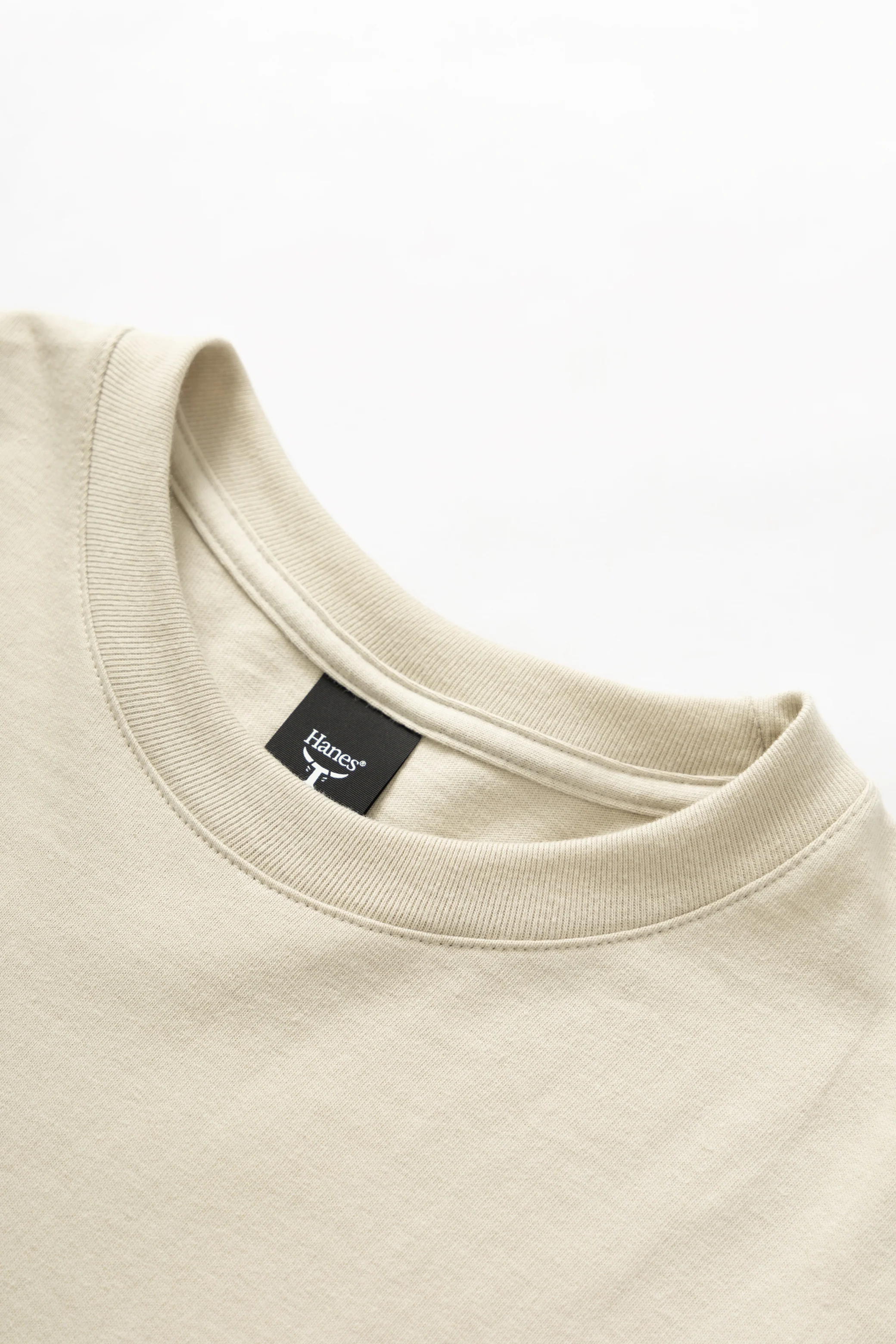 Hanes - Oversized Beefy-T 6oz T-Shirt - Sand - Image 2