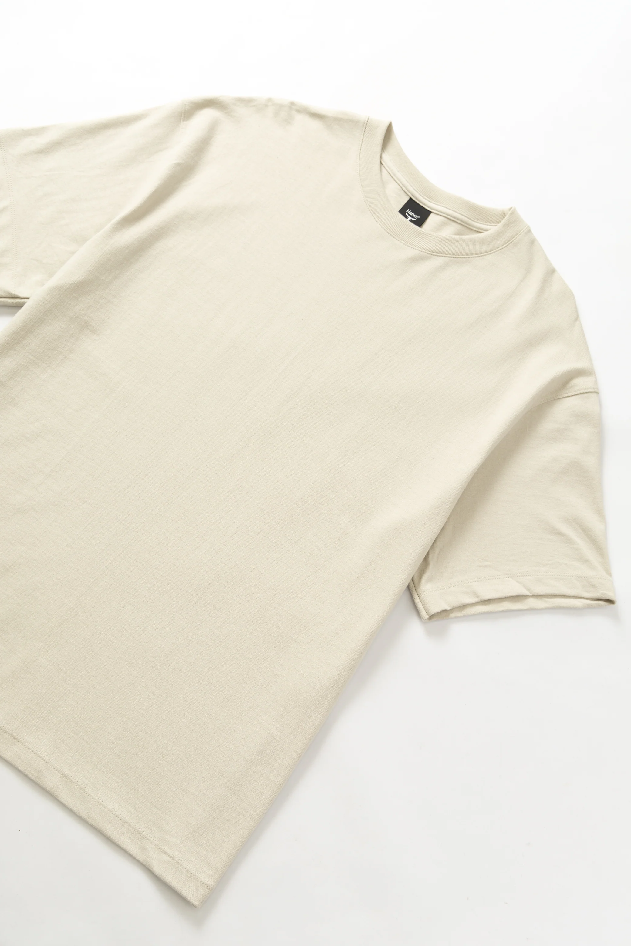 Hanes - Oversized Beefy-T 6oz T-Shirt - Sand - Image 3