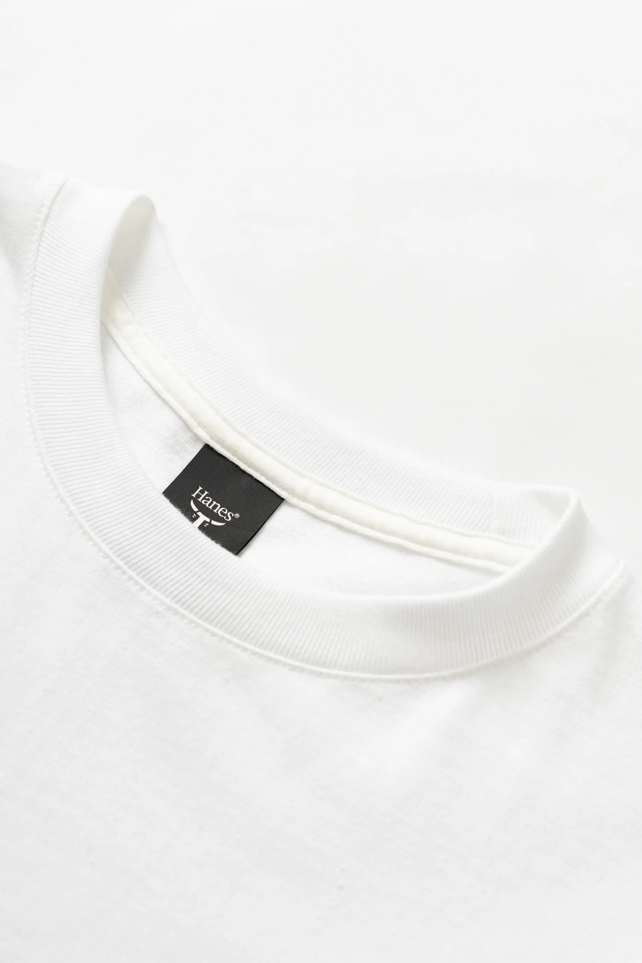 Hanes - Oversized Beefy-T 6oz T-Shirt - White - Image 2