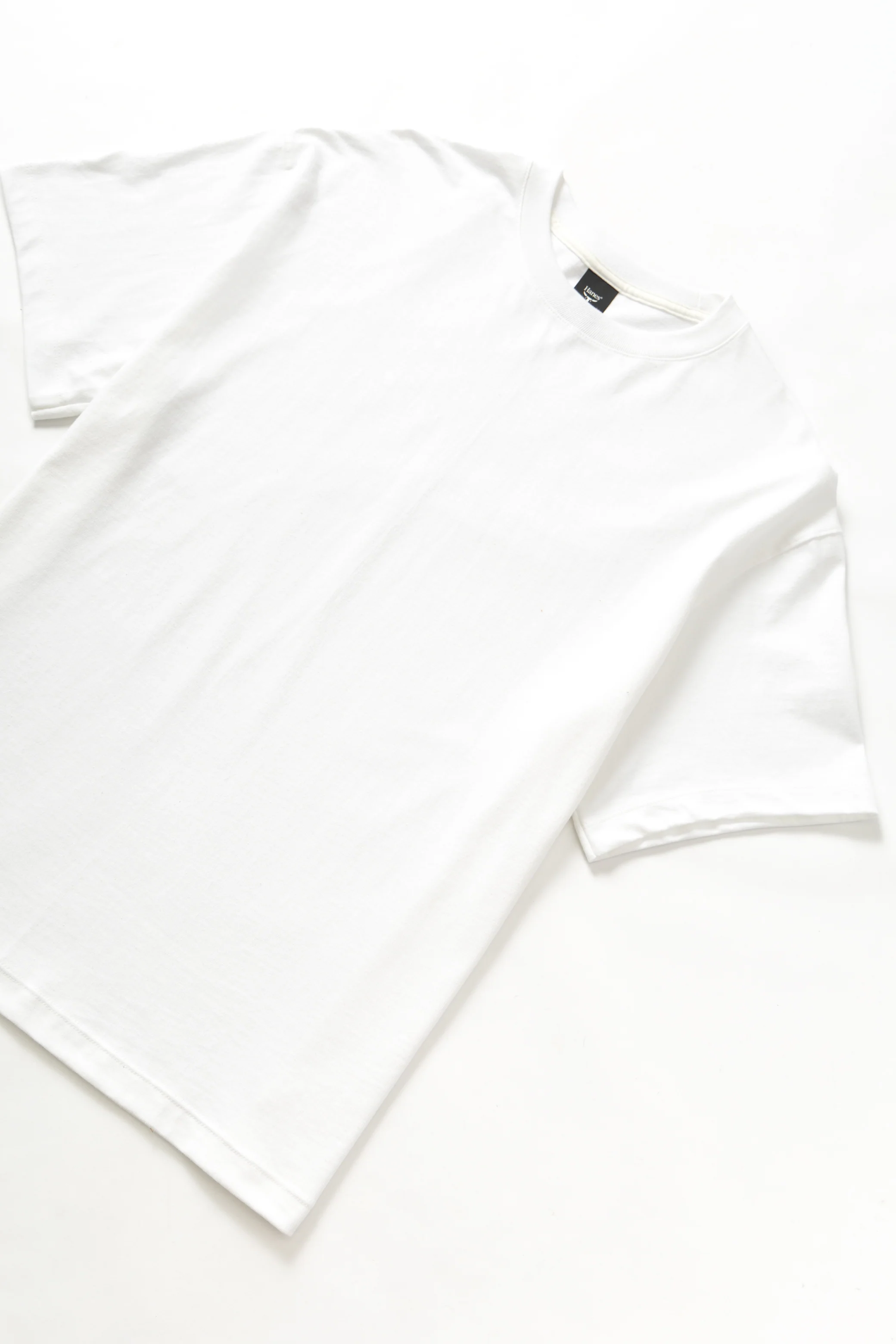 Hanes - Oversized Beefy-T 6oz T-Shirt - White - Image 3