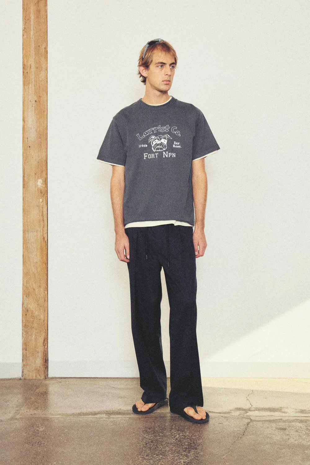 Larriet - Fort Npn Tee - Used Black - Image 2