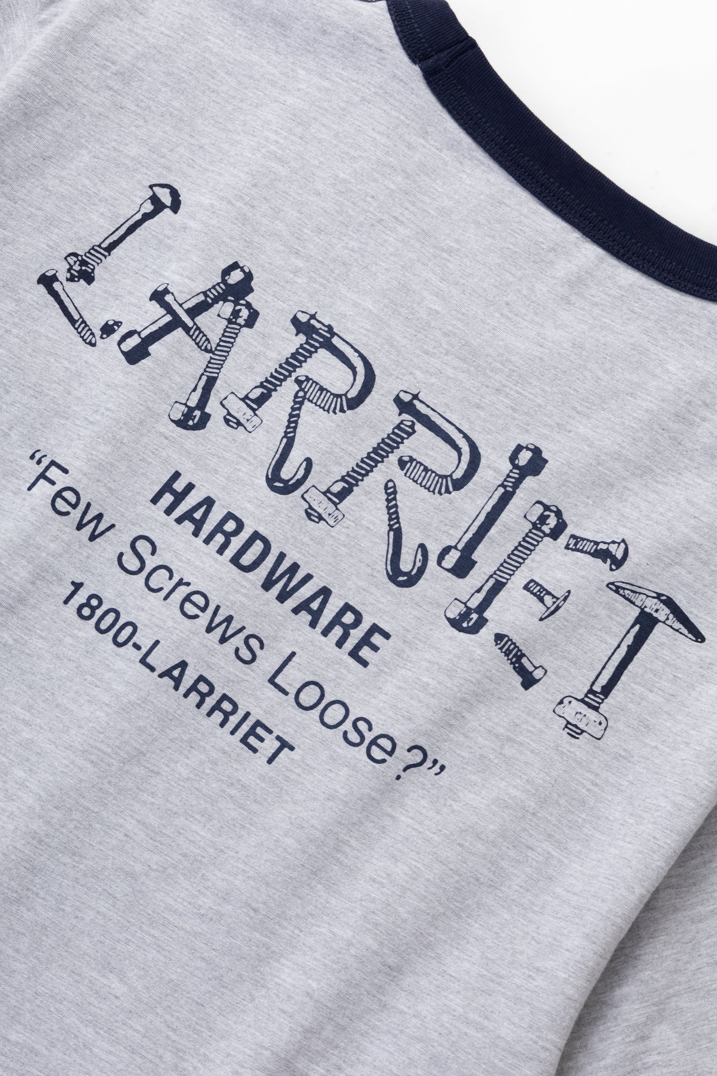 Larriet - Hardware Tee - Grey Marl - Image 7