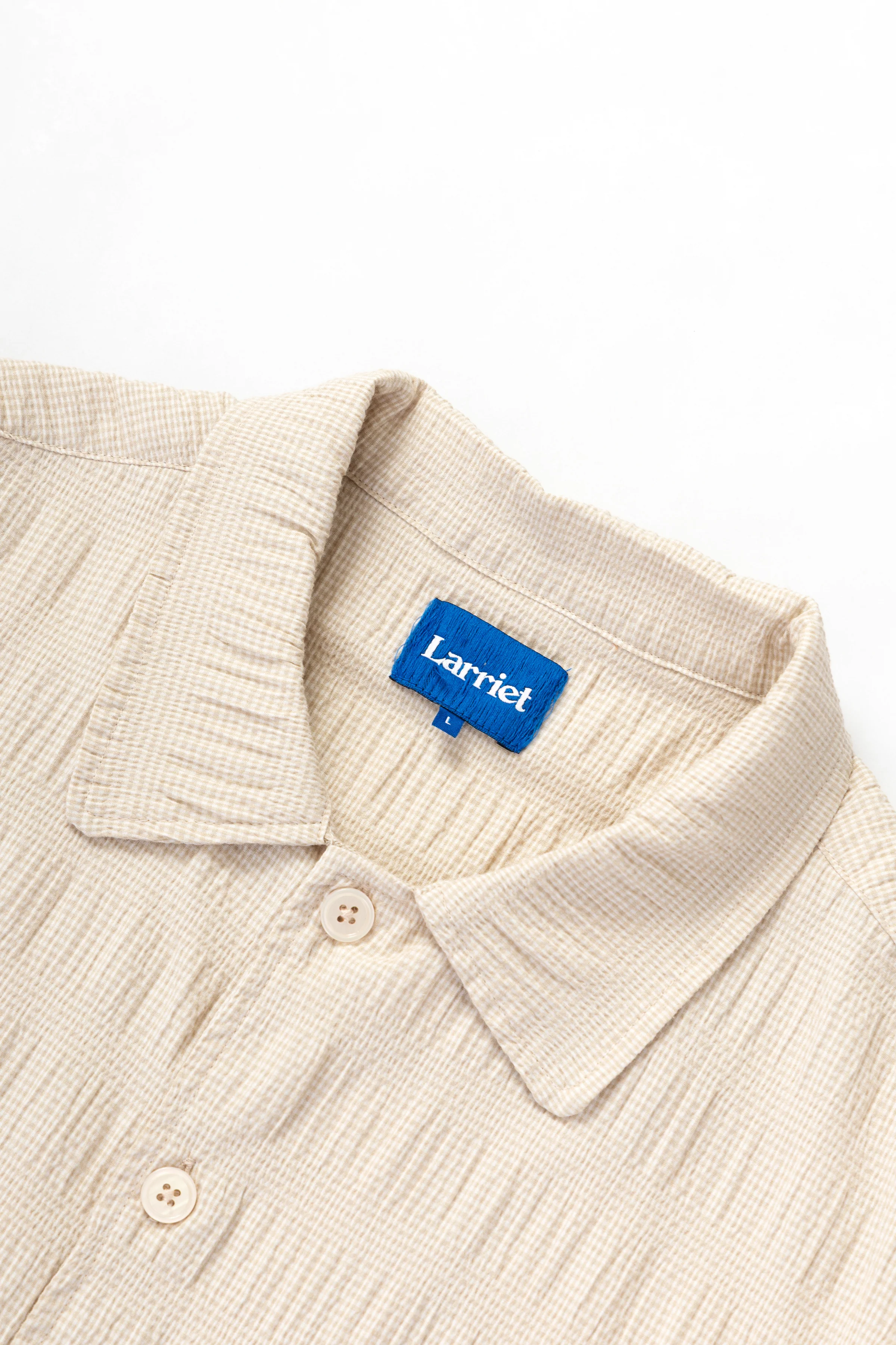 Larriet - Kendalls Short Sleeve Shirt - Tan Plaid - Image 2