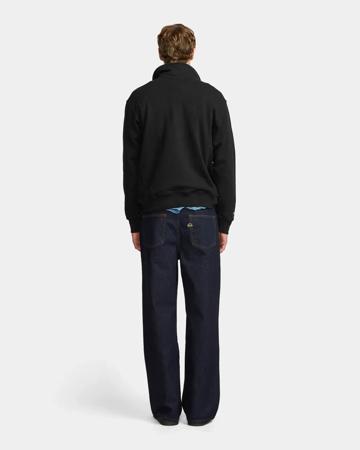 Larriet - Maus 1/4 Zip Fleece - Black - Image 3