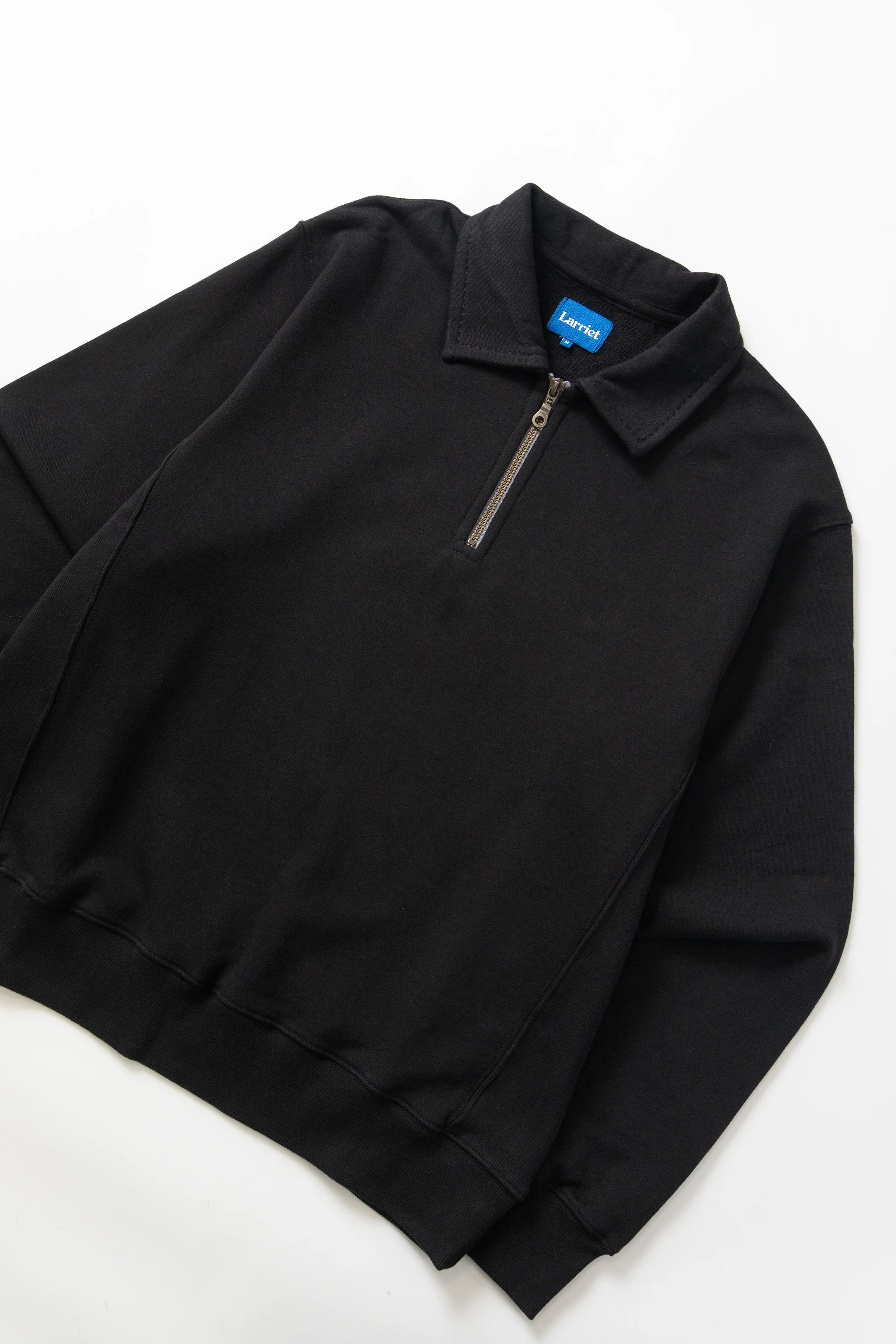 Larriet - Maus 1/4 Zip Fleece - Black - Image 8