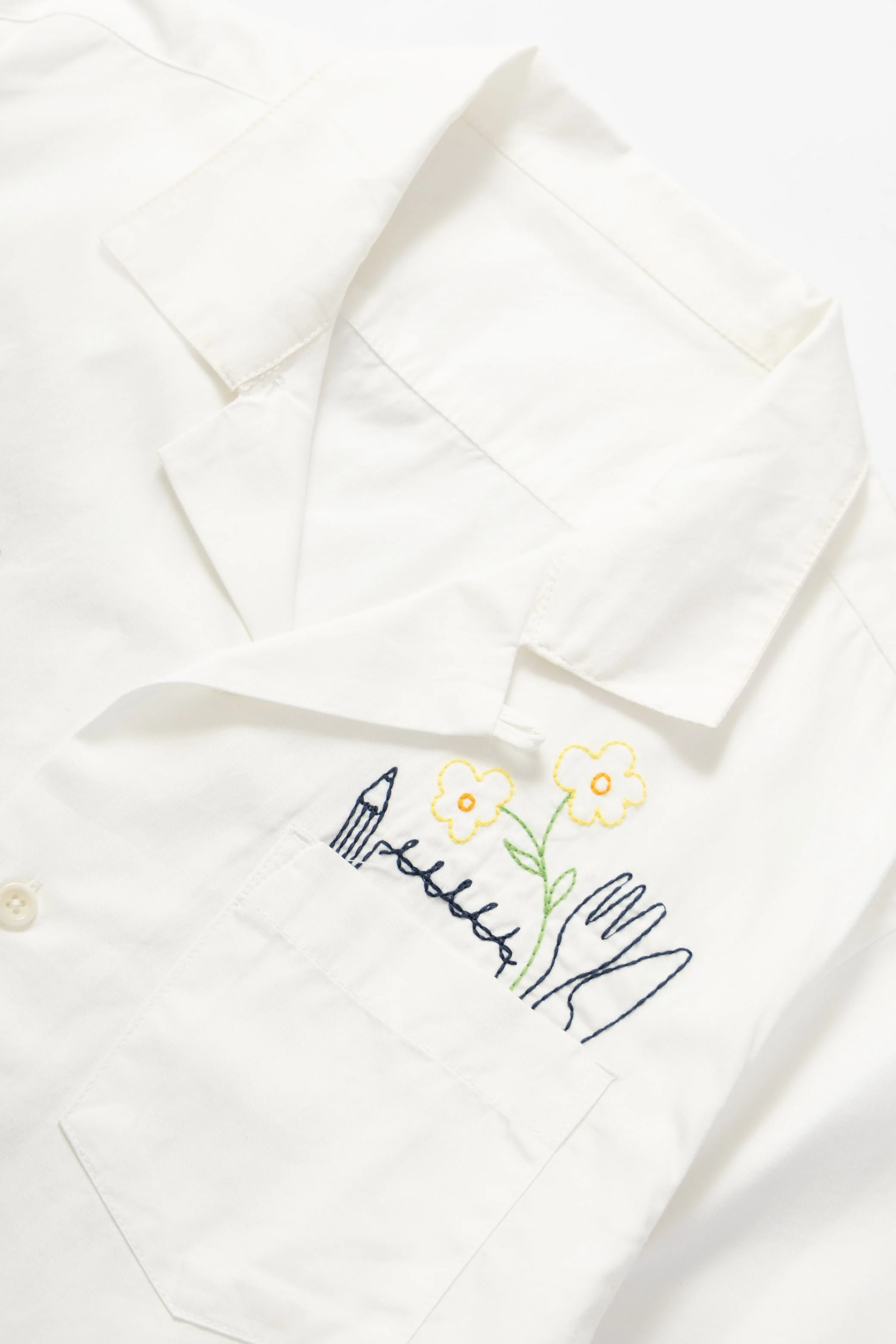 Service Works - Light Twill Necessities Short Sleeve Shirt - Off White - Image 3