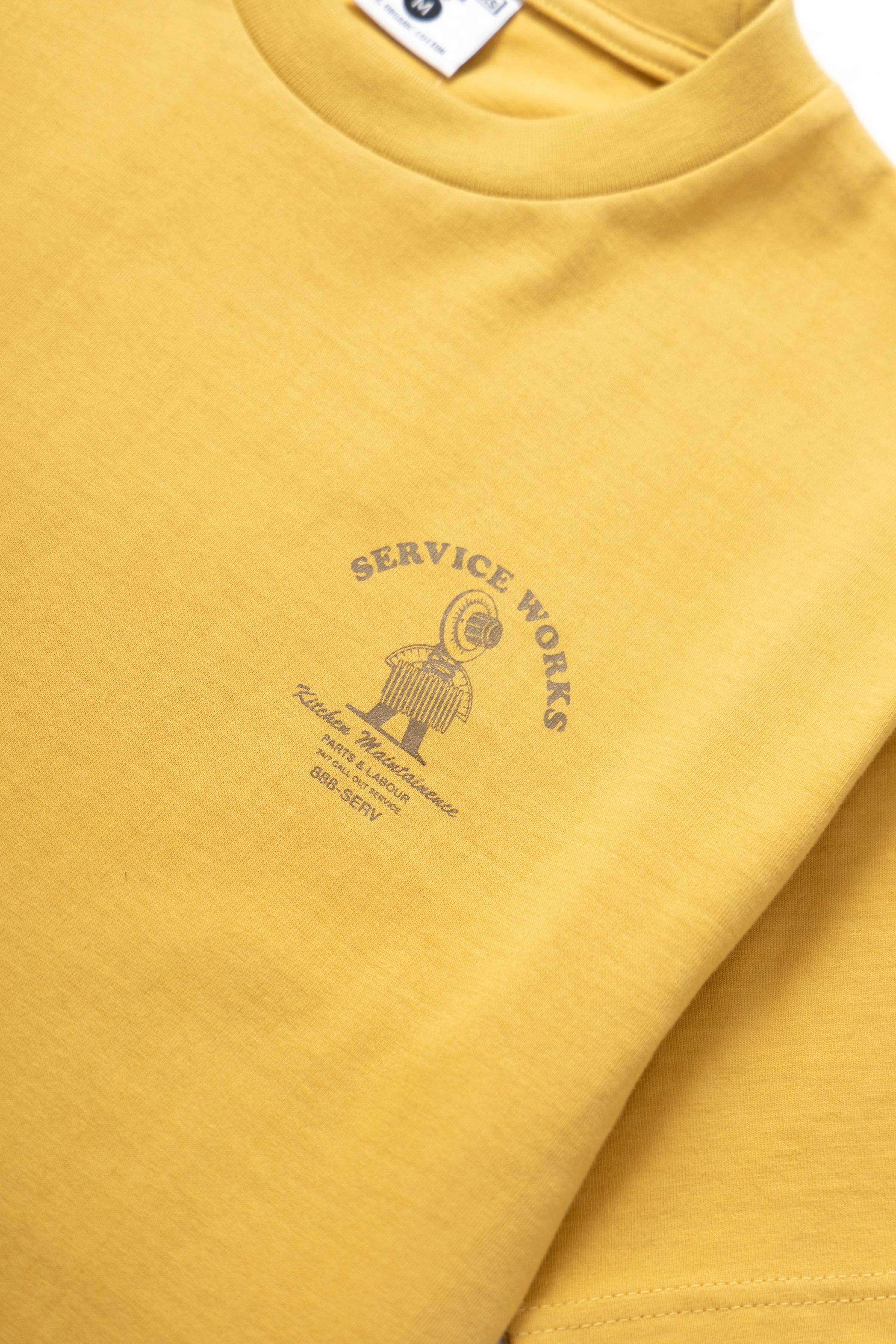 Service Works - Maintainence Tee - Mustard - Image 3