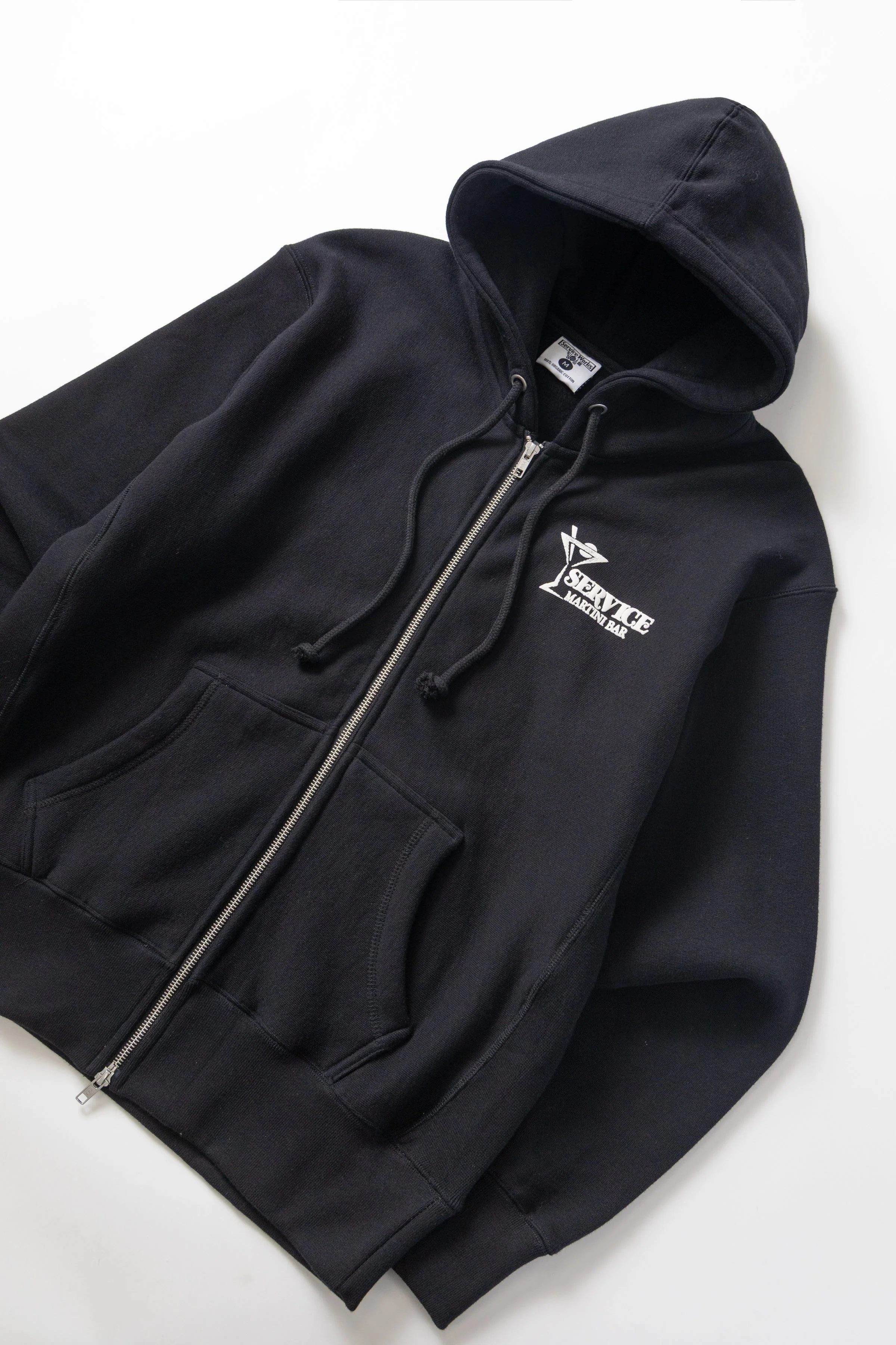 Service Works - Martini Zipper Hoodie - Black - Image 2