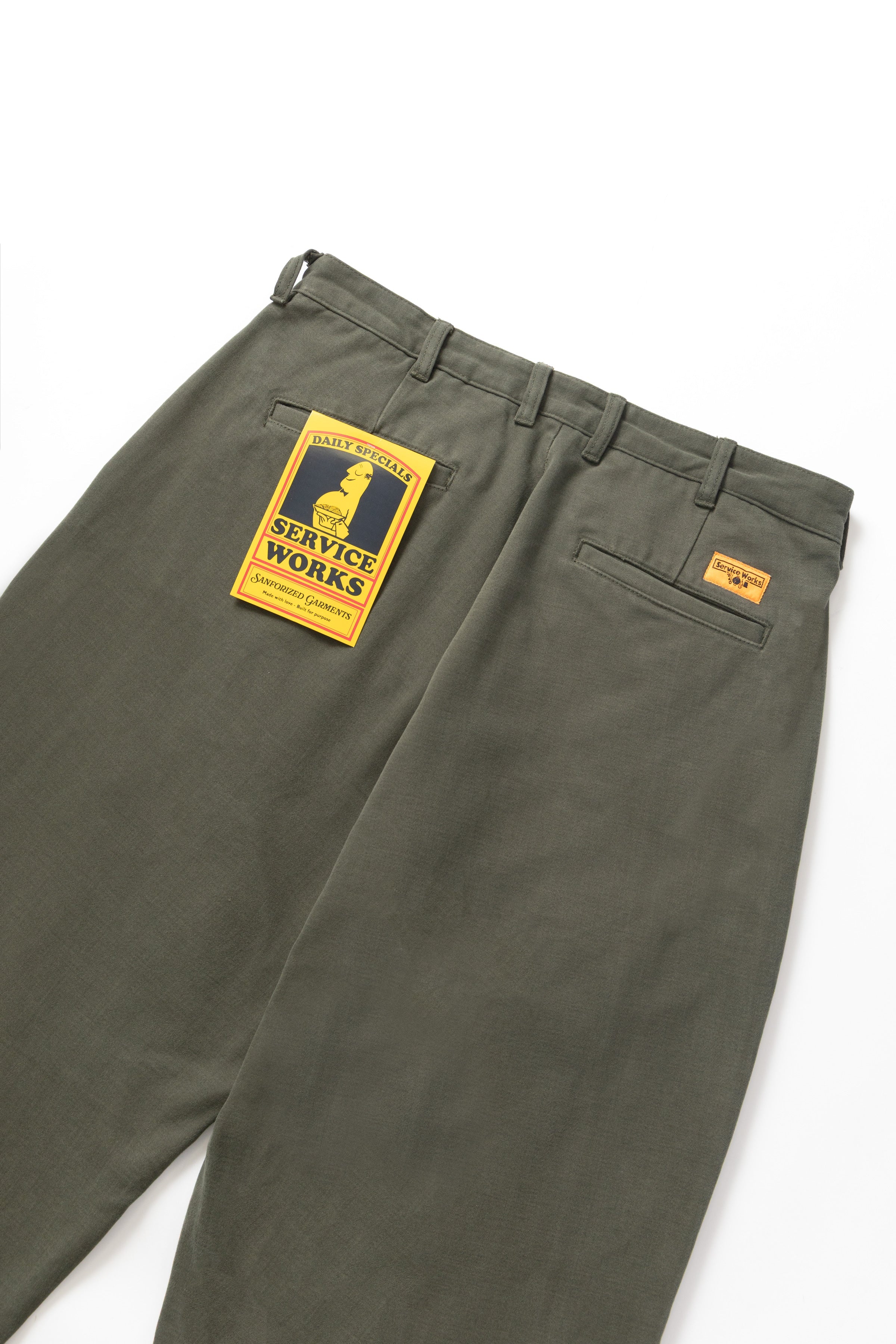 Service Works - Moleskin Part Timer Pant - Moss - Image 5
