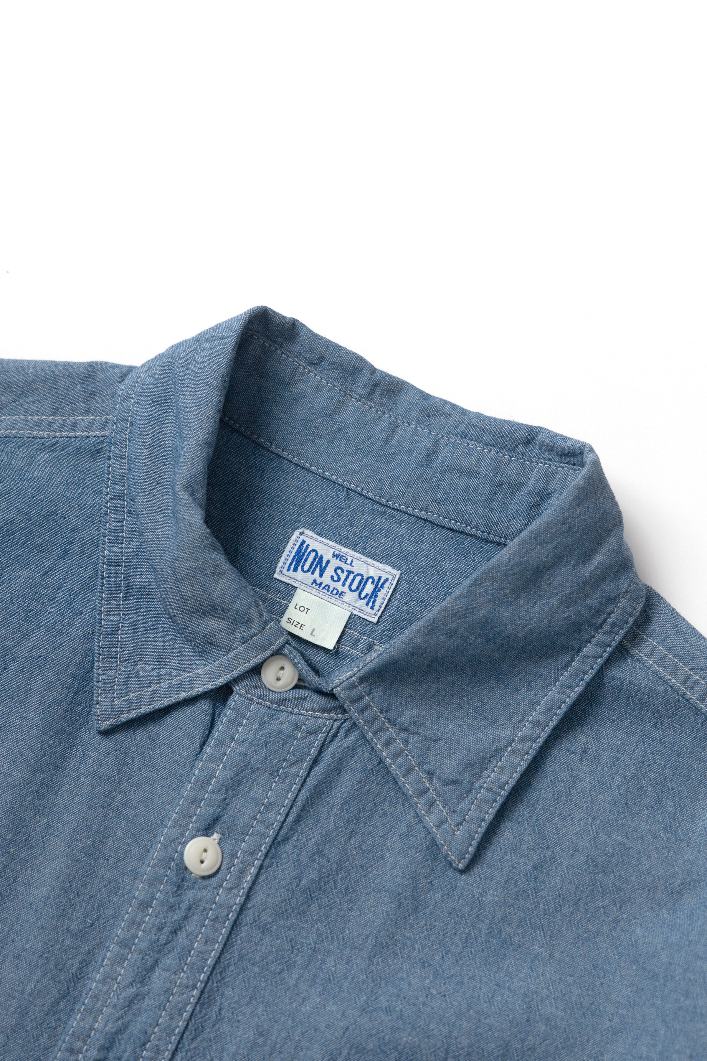 Non Stock MFG - Chambray Shirt - Light Wash - Image 2