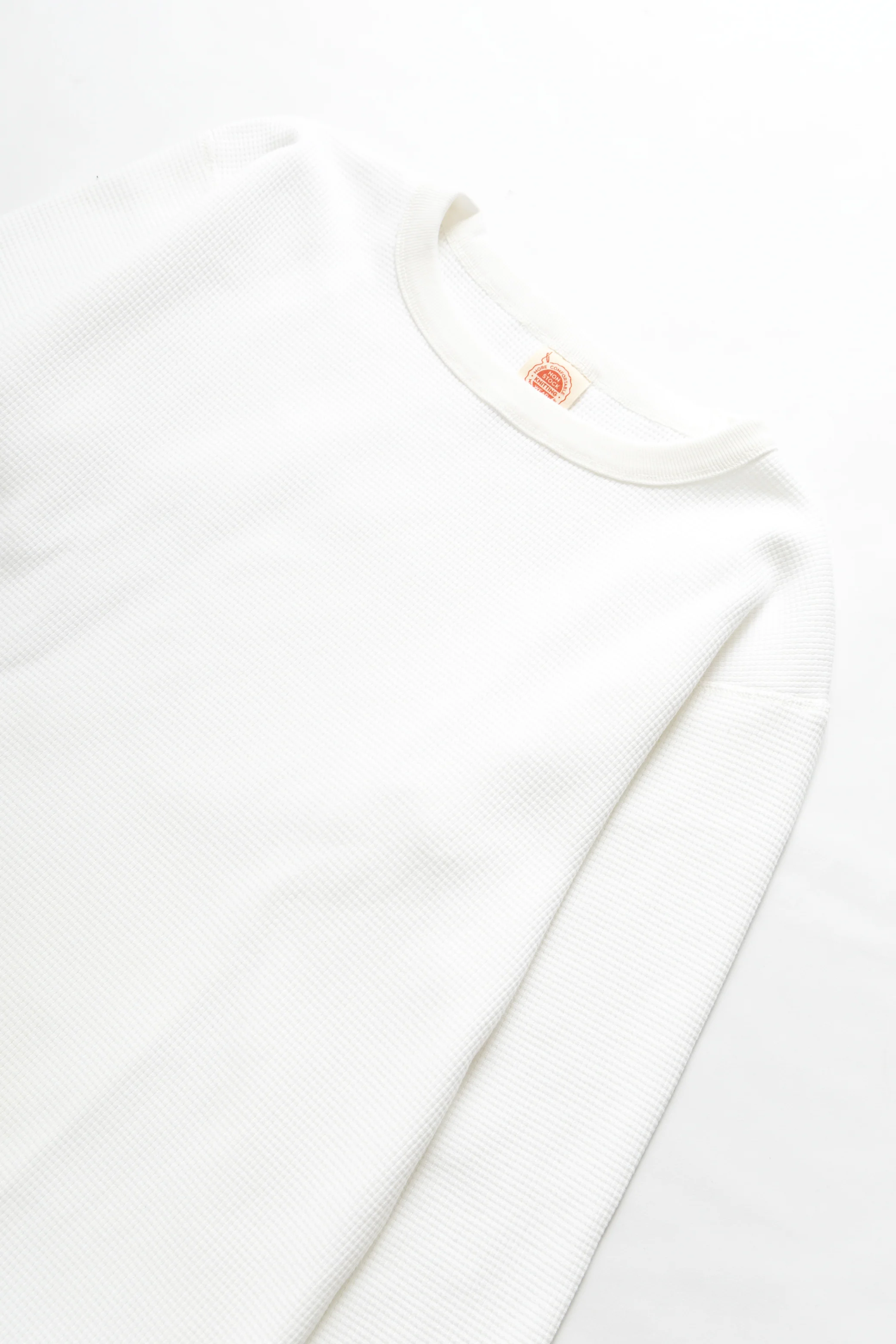 Non Stock MFG - Thermal Waffle Long Sleeve - White - Image 3
