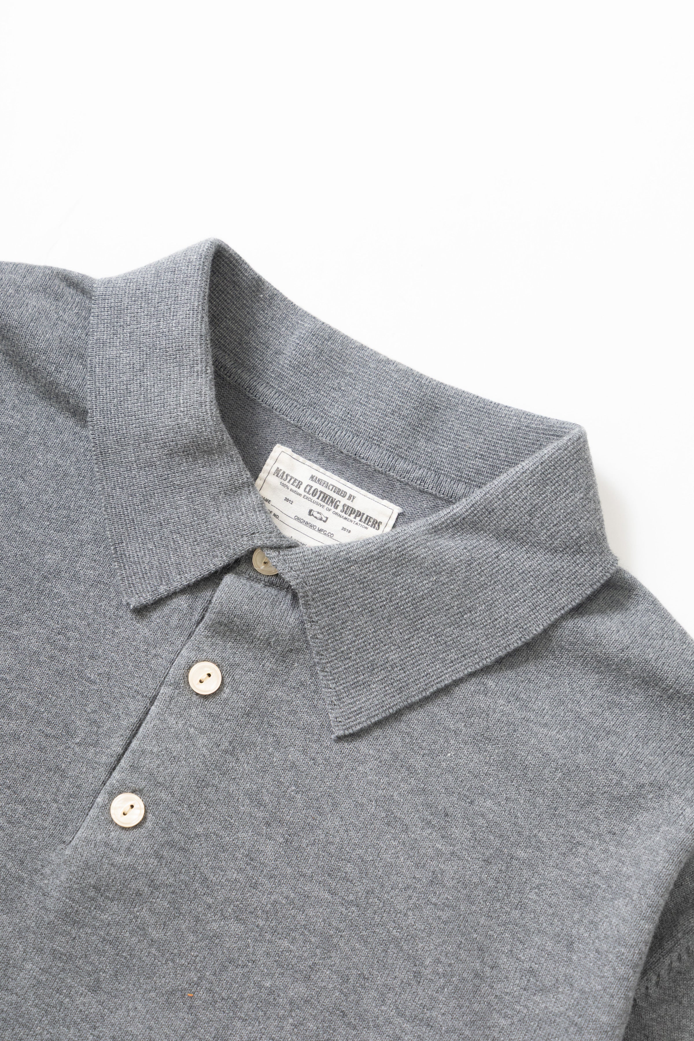 Okonkwo MFG - Three Button Polo - Grey - Image 2