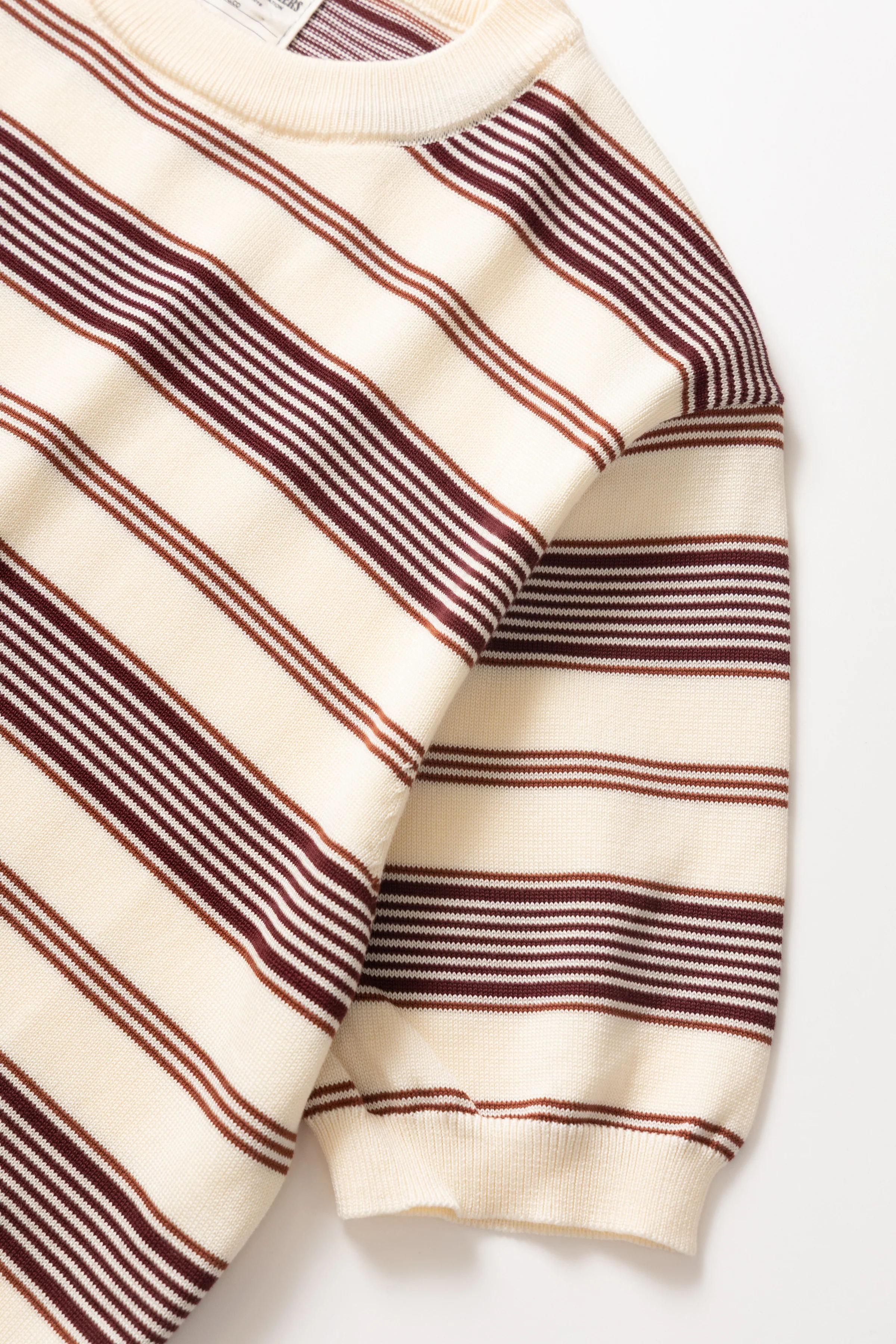 Okonkwo MFG - 50's Knitted Striped Shirt - Off White - Image 5
