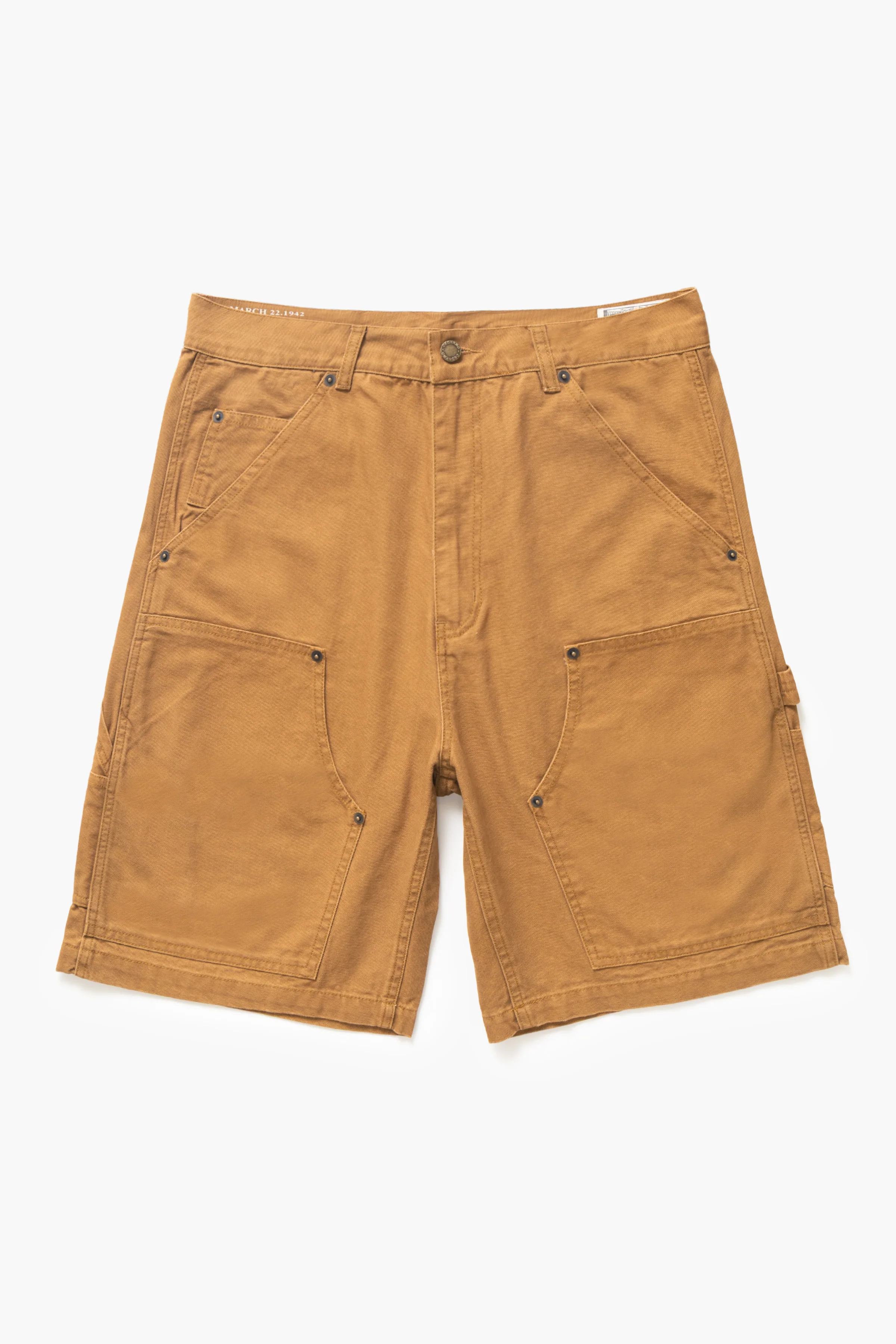 Okonkwo MFG - Aged Canvas Carpenter Shorts - Brown