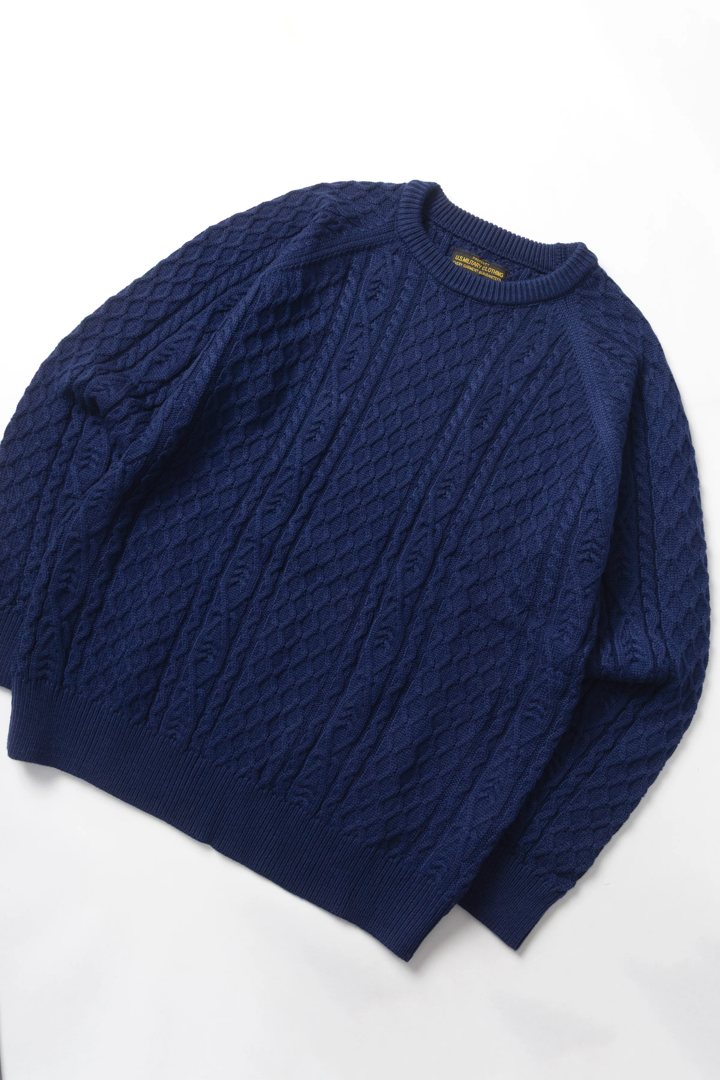 Okonkwo MFG - Cable Knit Sweater - Navy - Image 3