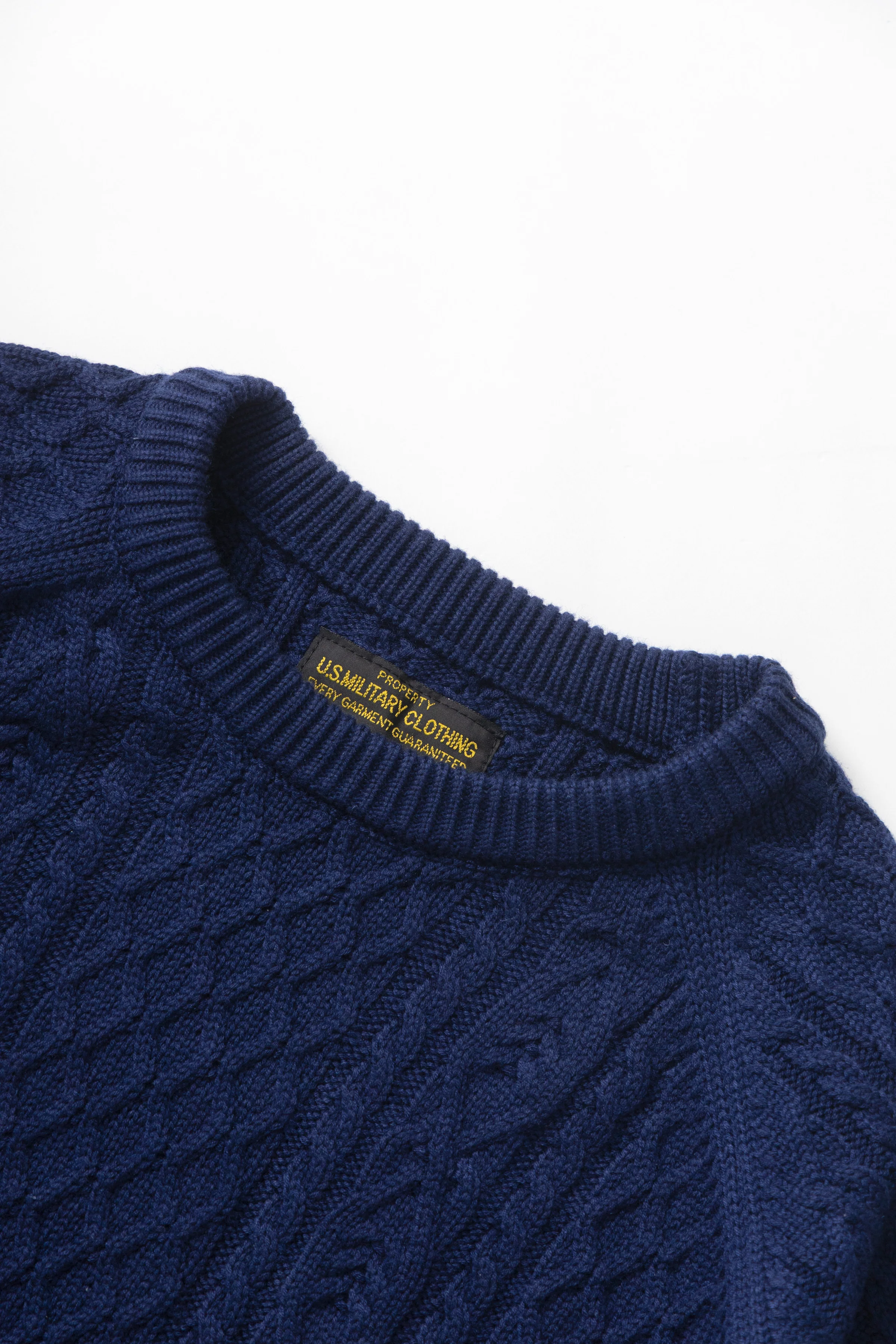 Okonkwo MFG - Cable Knit Sweater - Navy - Image 4