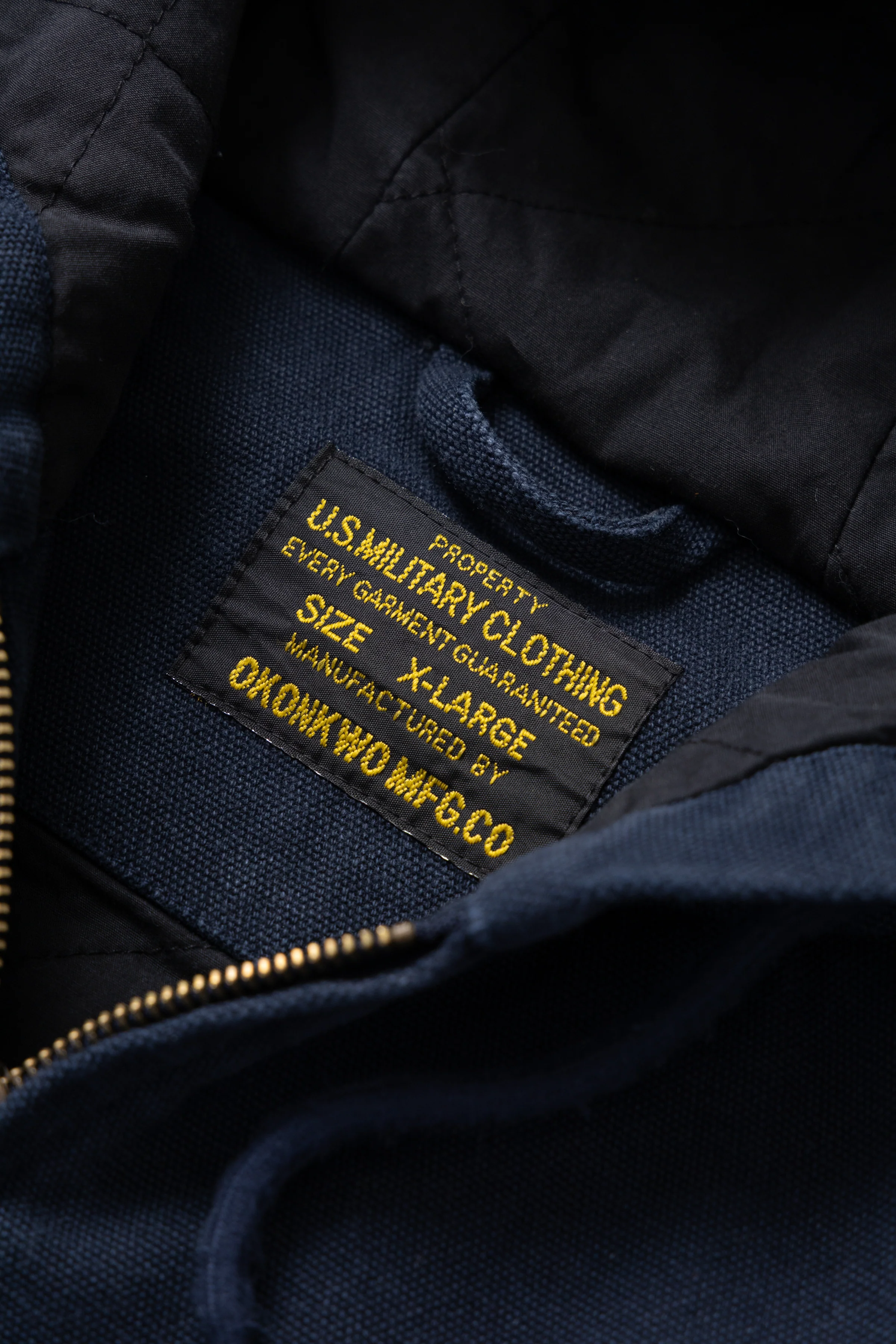 Okonkwo MFG - Canvas Hooded Jacket - Navy - Image 4