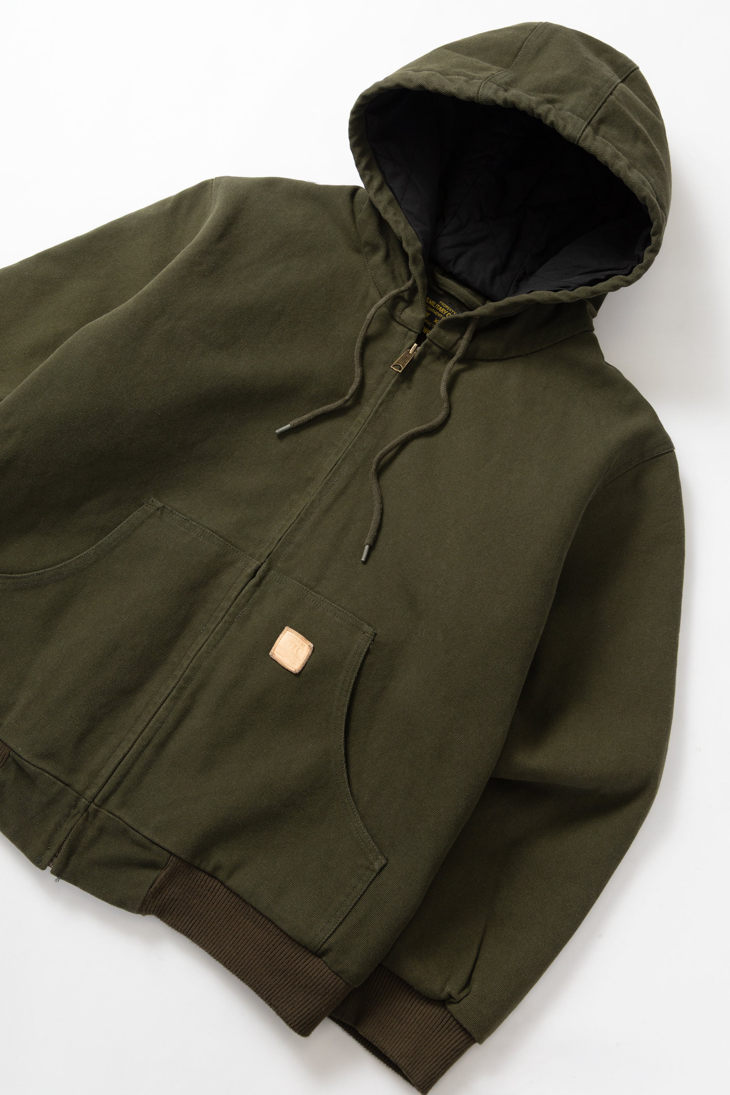 Okonkwo MFG - Canvas Hooded Jacket - Olive - Image 2