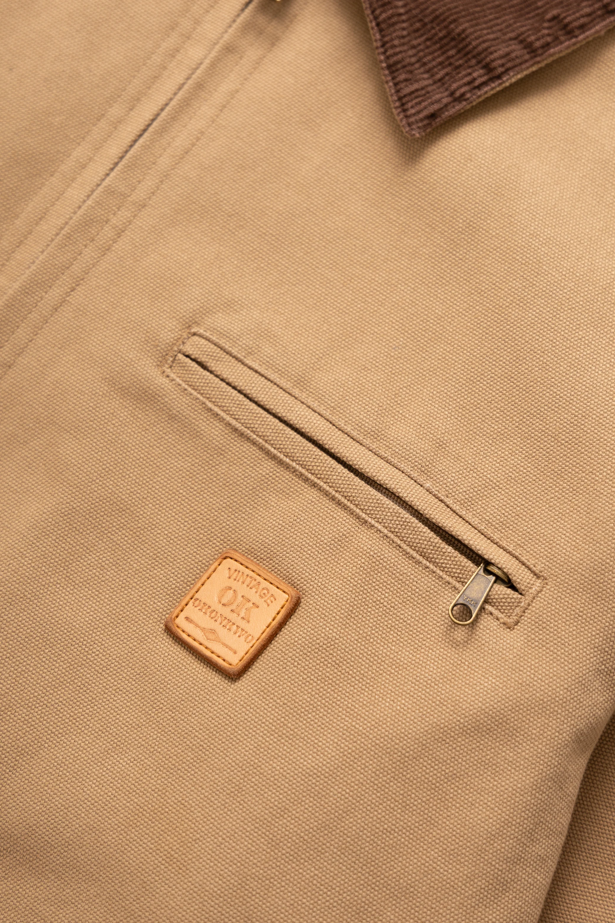 Okonkwo MFG - Canvas Work Jacket - Light Khaki - Image 6