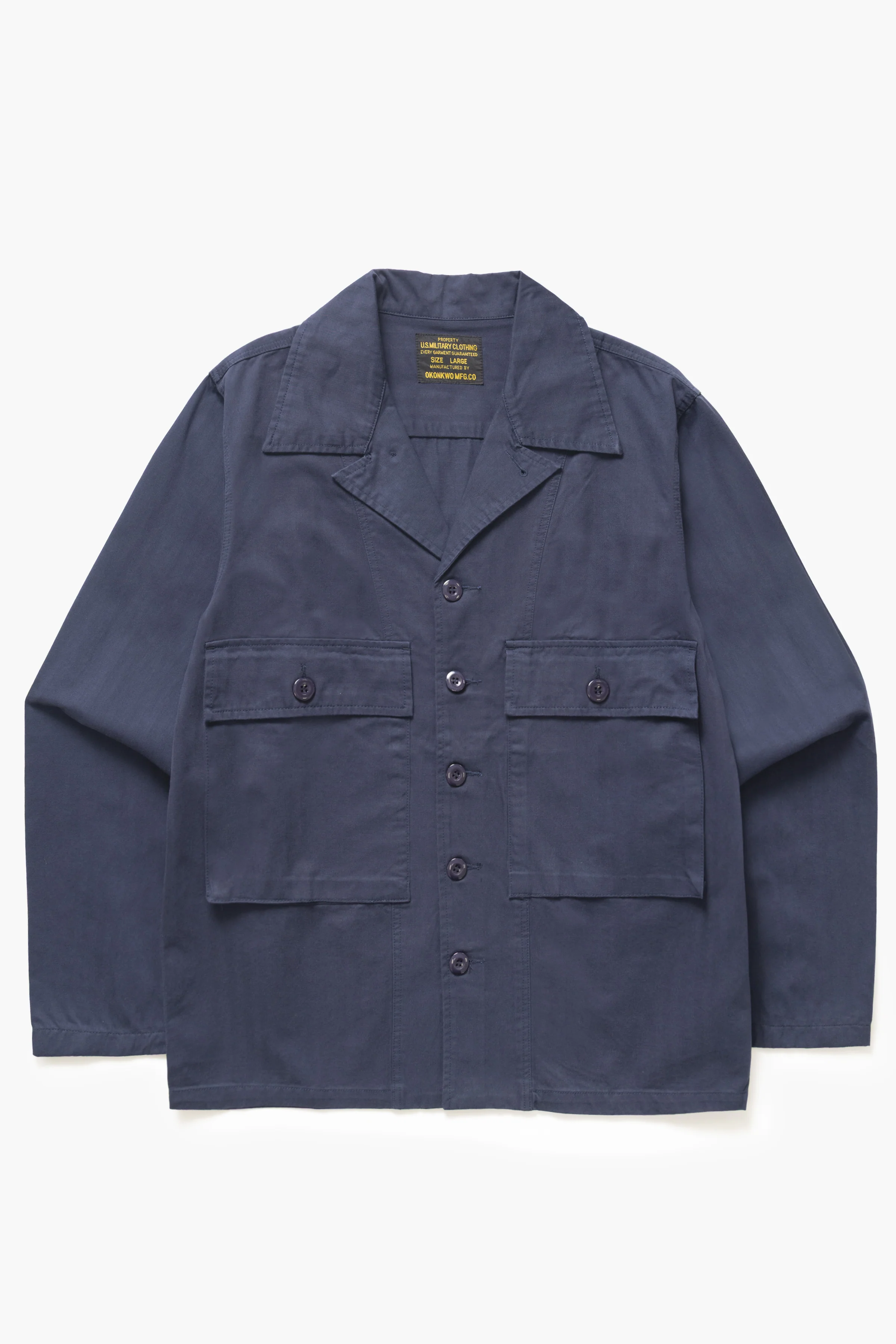 Okonkwo MFG - Cuban HBT Overshirt - Navy