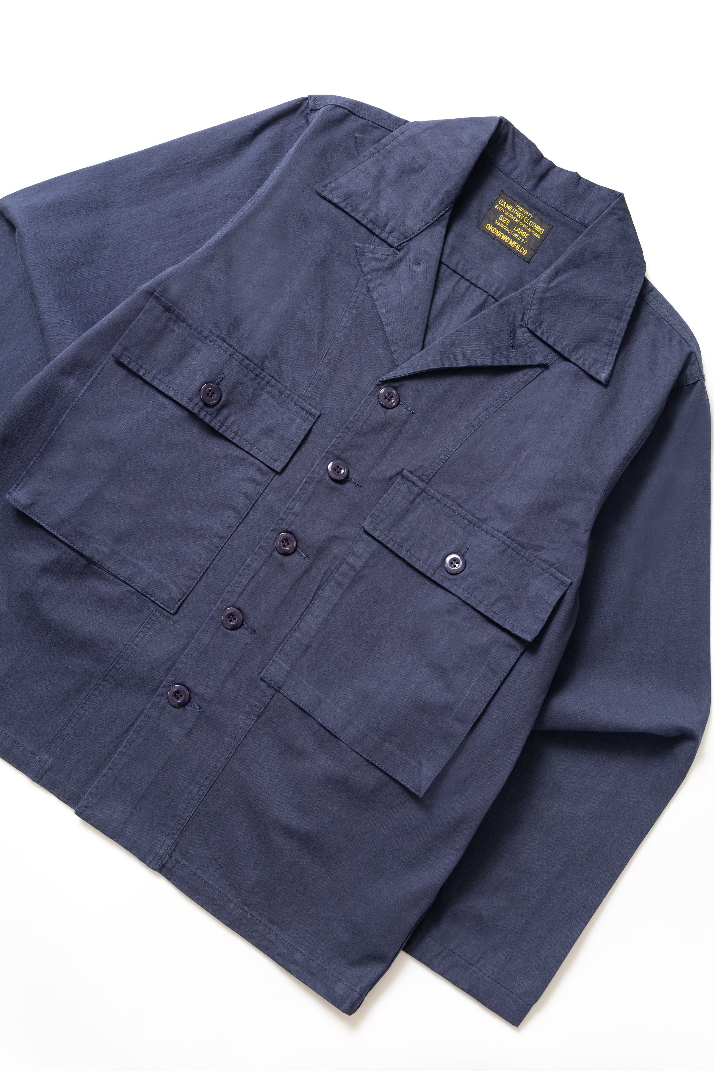 Okonkwo MFG - Cuban HBT Overshirt - Navy - Image 3