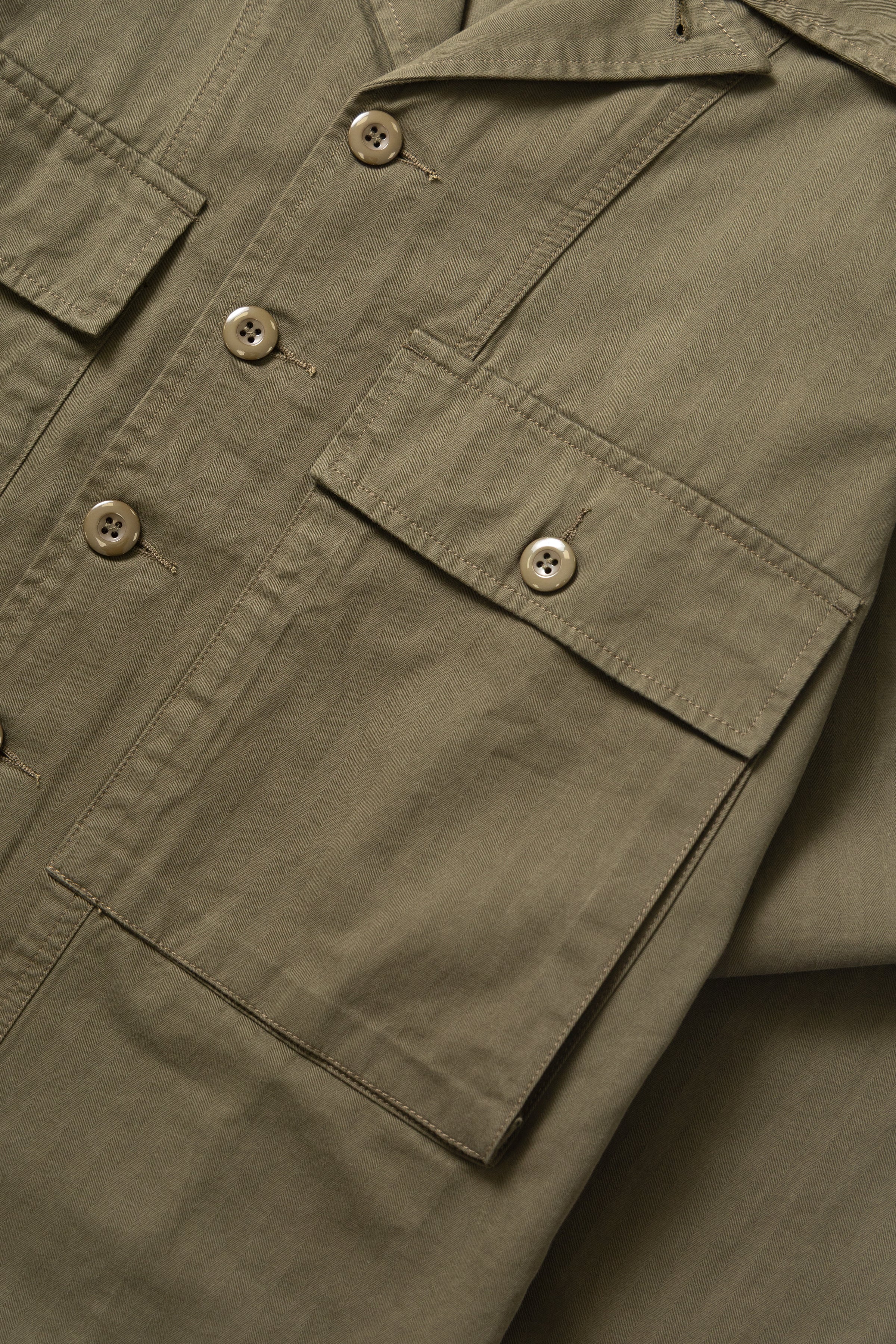 Okonkwo MFG - Cuban HBT Overshirt - Olive - Image 4