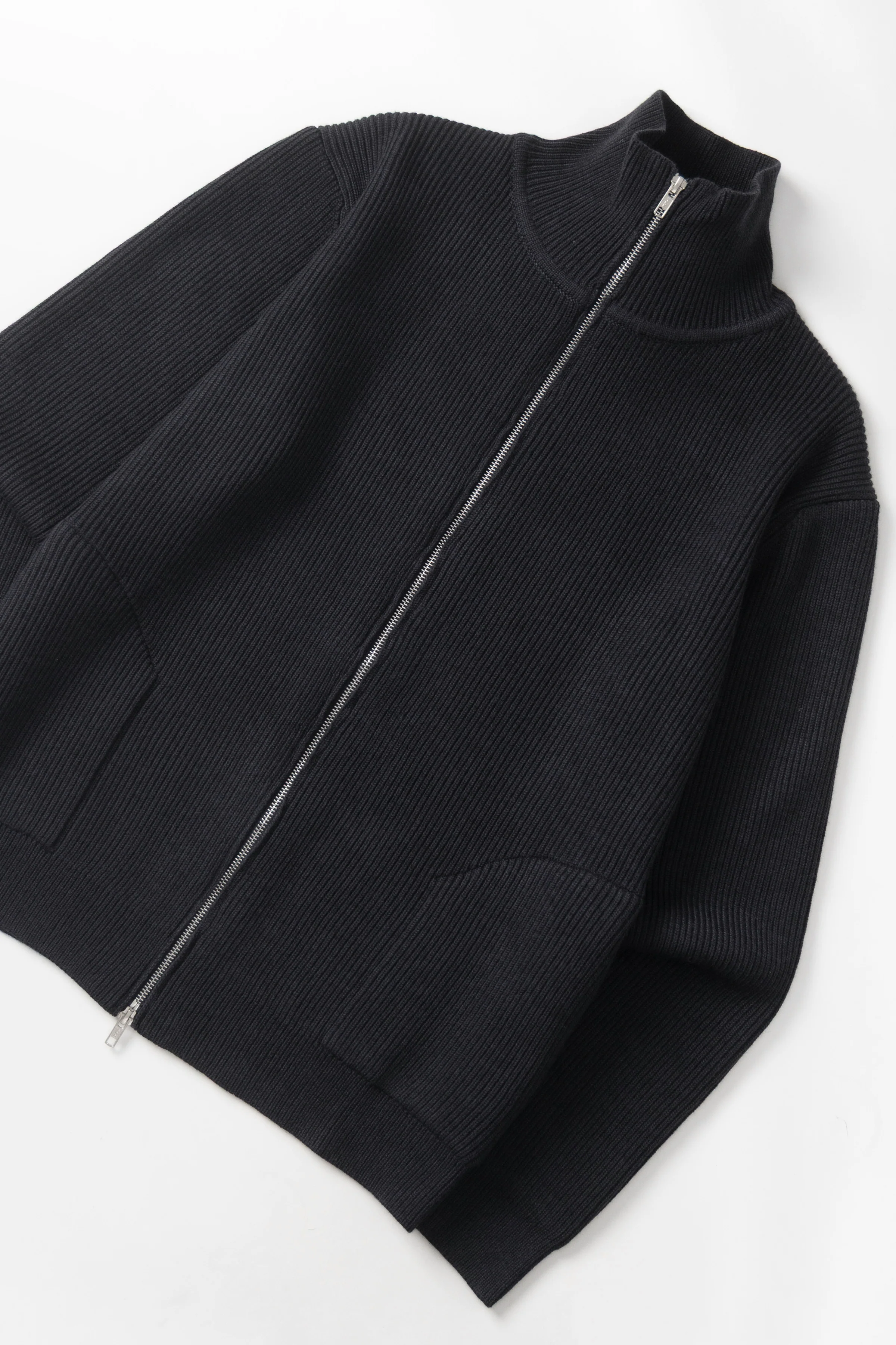 Okonkwo MFG - Double-Zip Cardigan - Dark Grey - Image 3