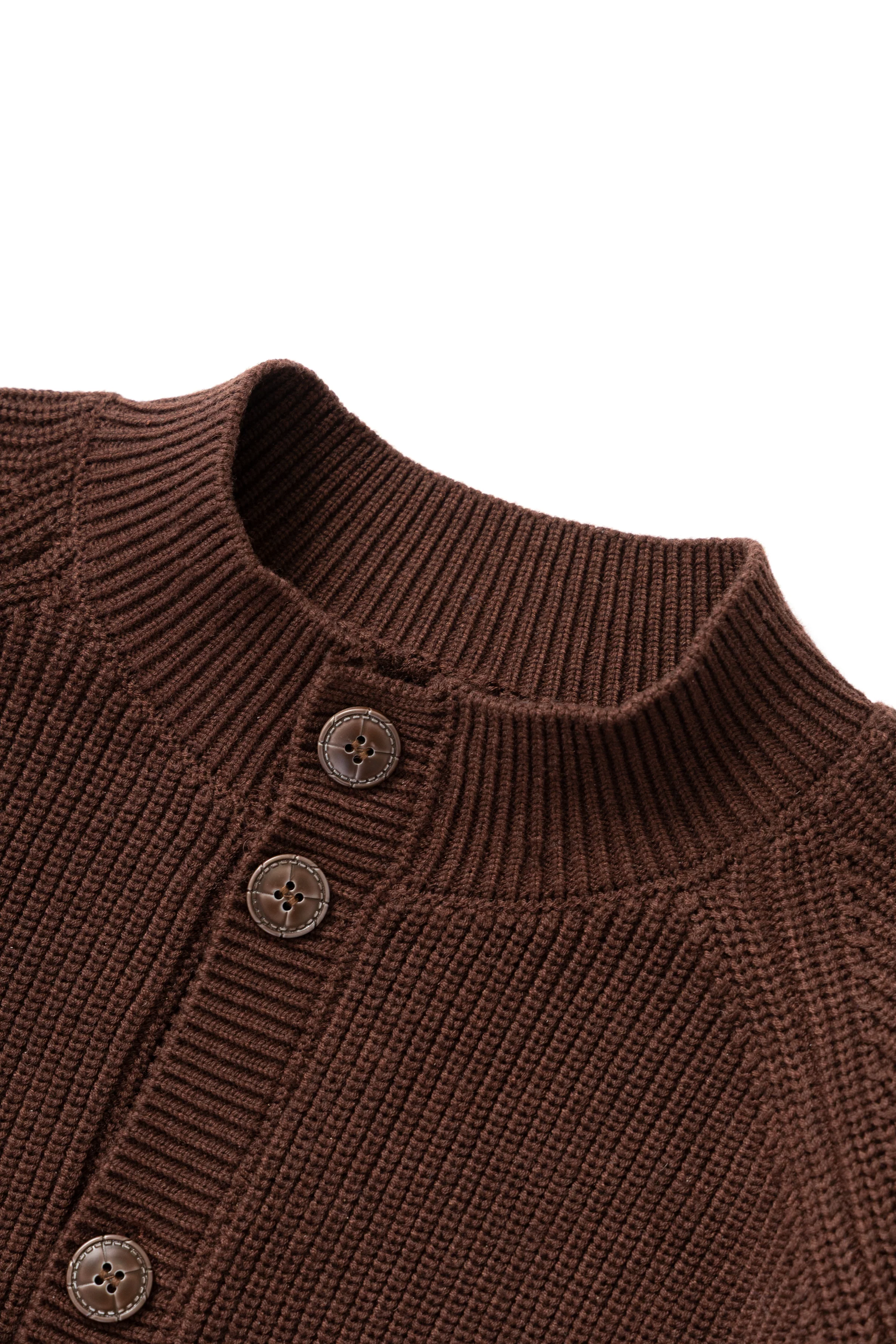 Okonkwo MFG - Knitted Cardigan - Brown - Image 4