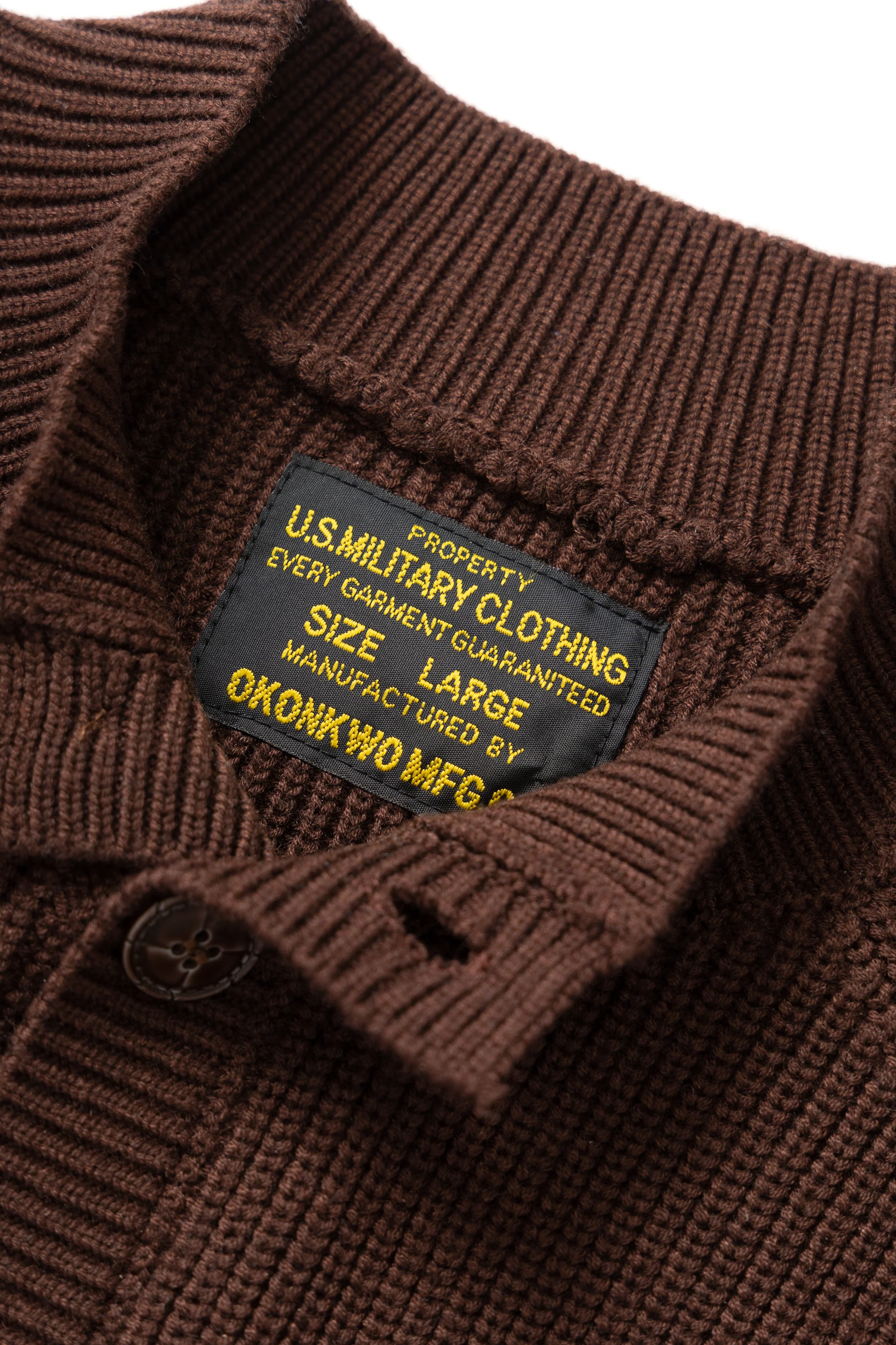 Okonkwo MFG - Knitted Cardigan - Brown - Image 5