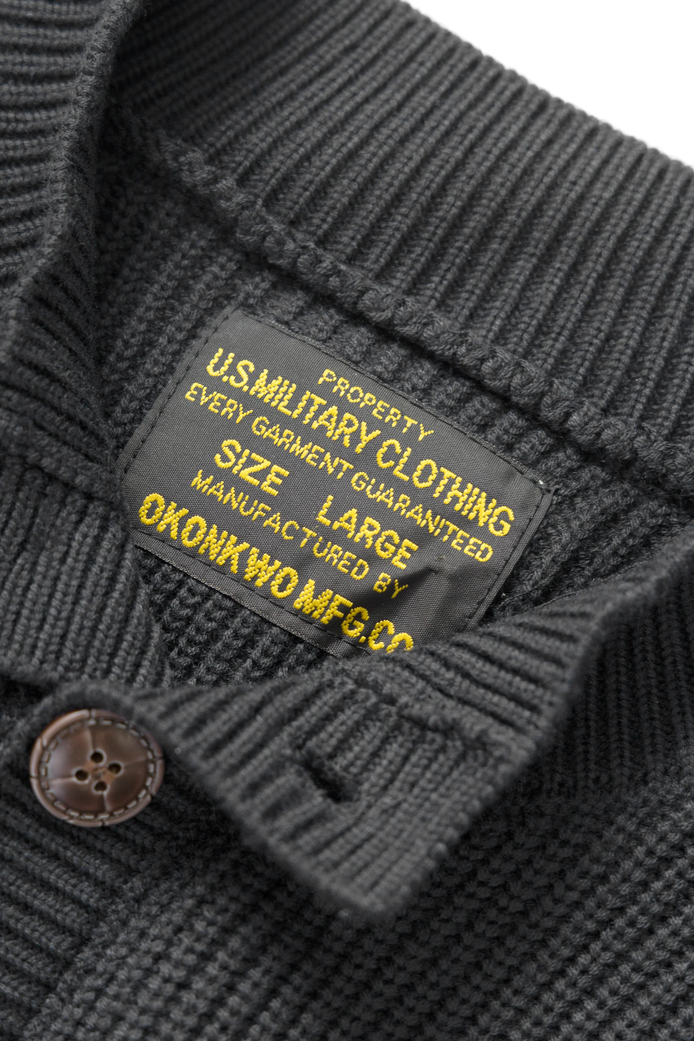 Okonkwo MFG - Knitted Cardigan - Grey - Image 6