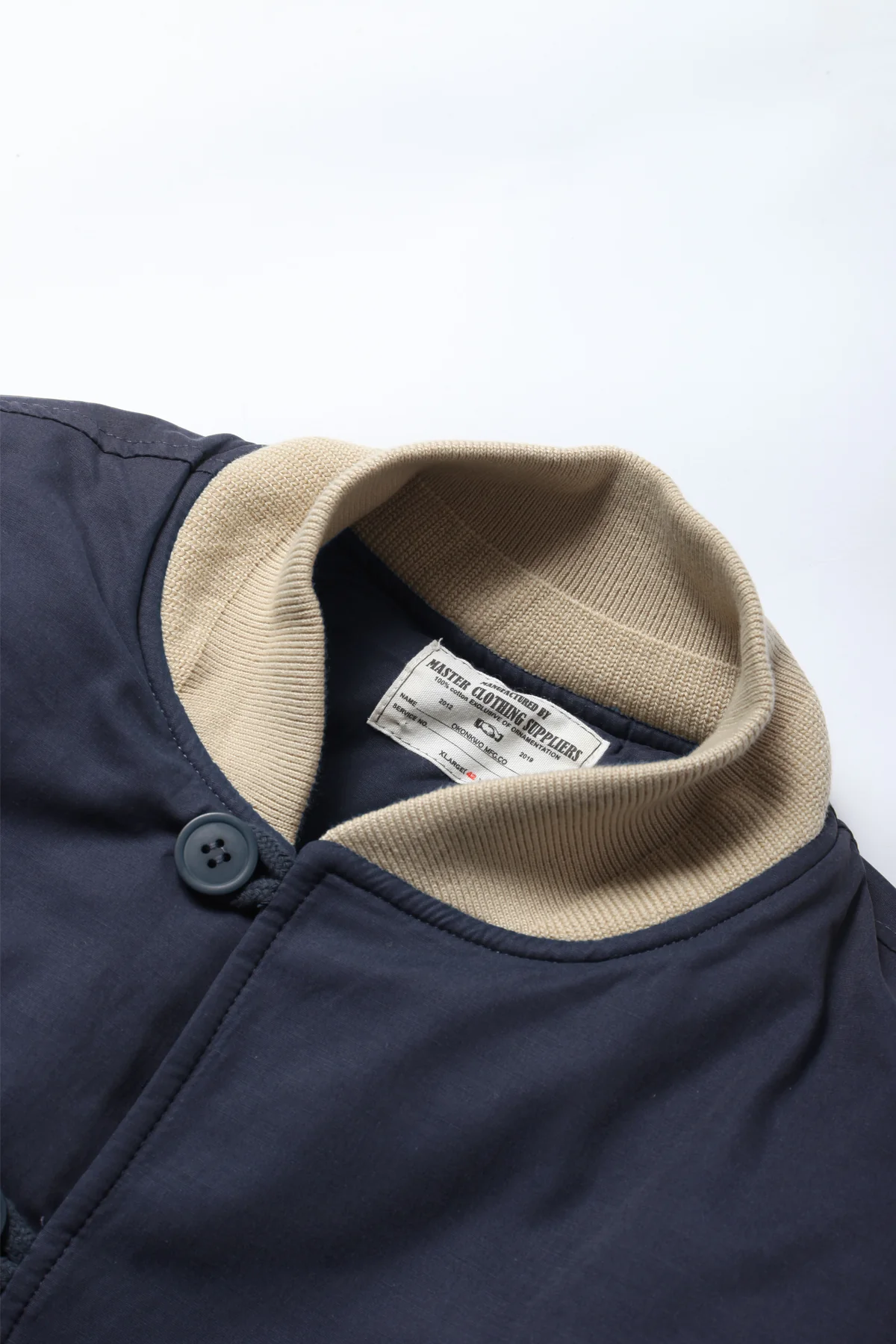 Okonkwo MFG - Quilted Bomber Jacket - Navy - Image 2