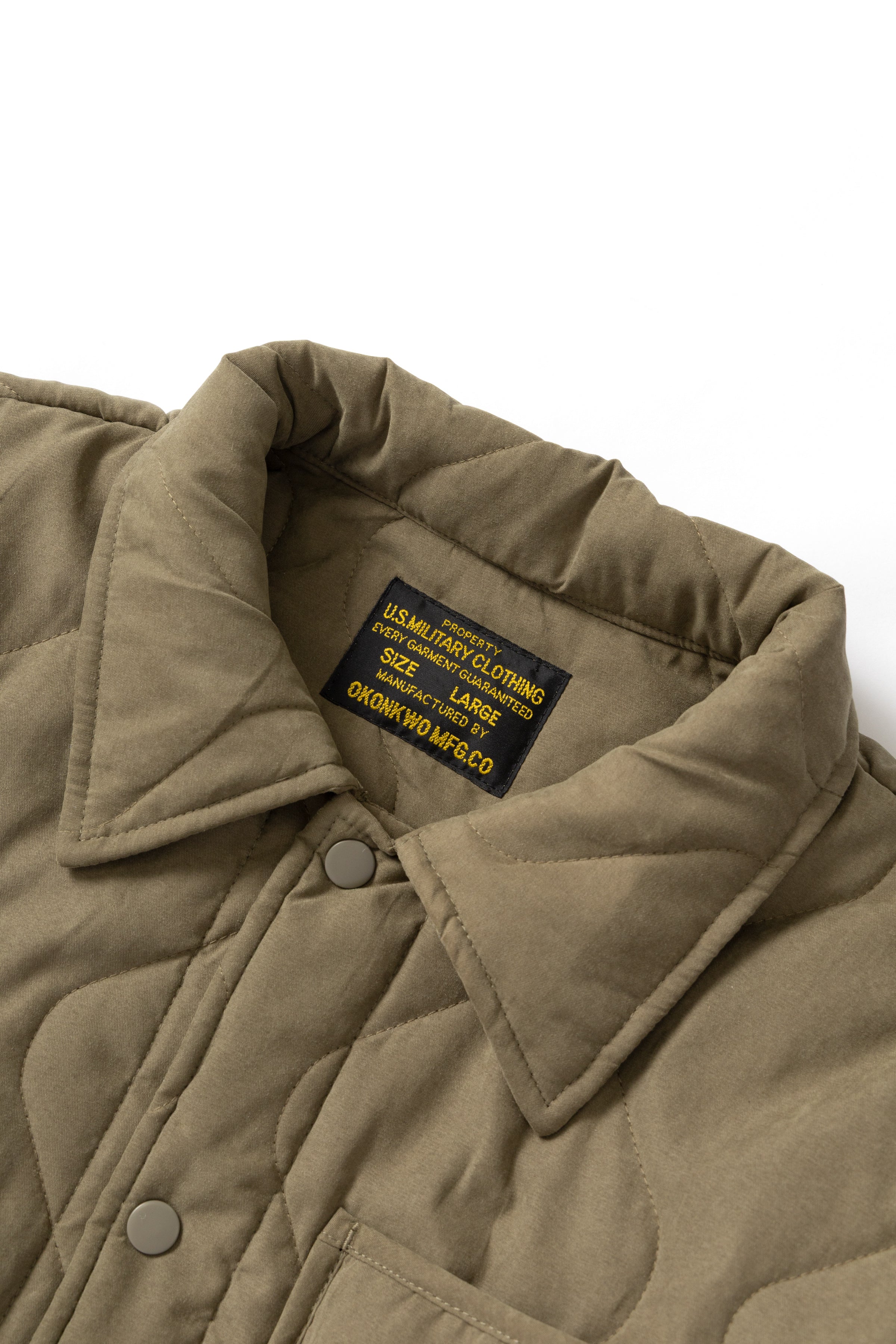 Okonkwo MFG - Quilted Jacket - Olive - Image 5