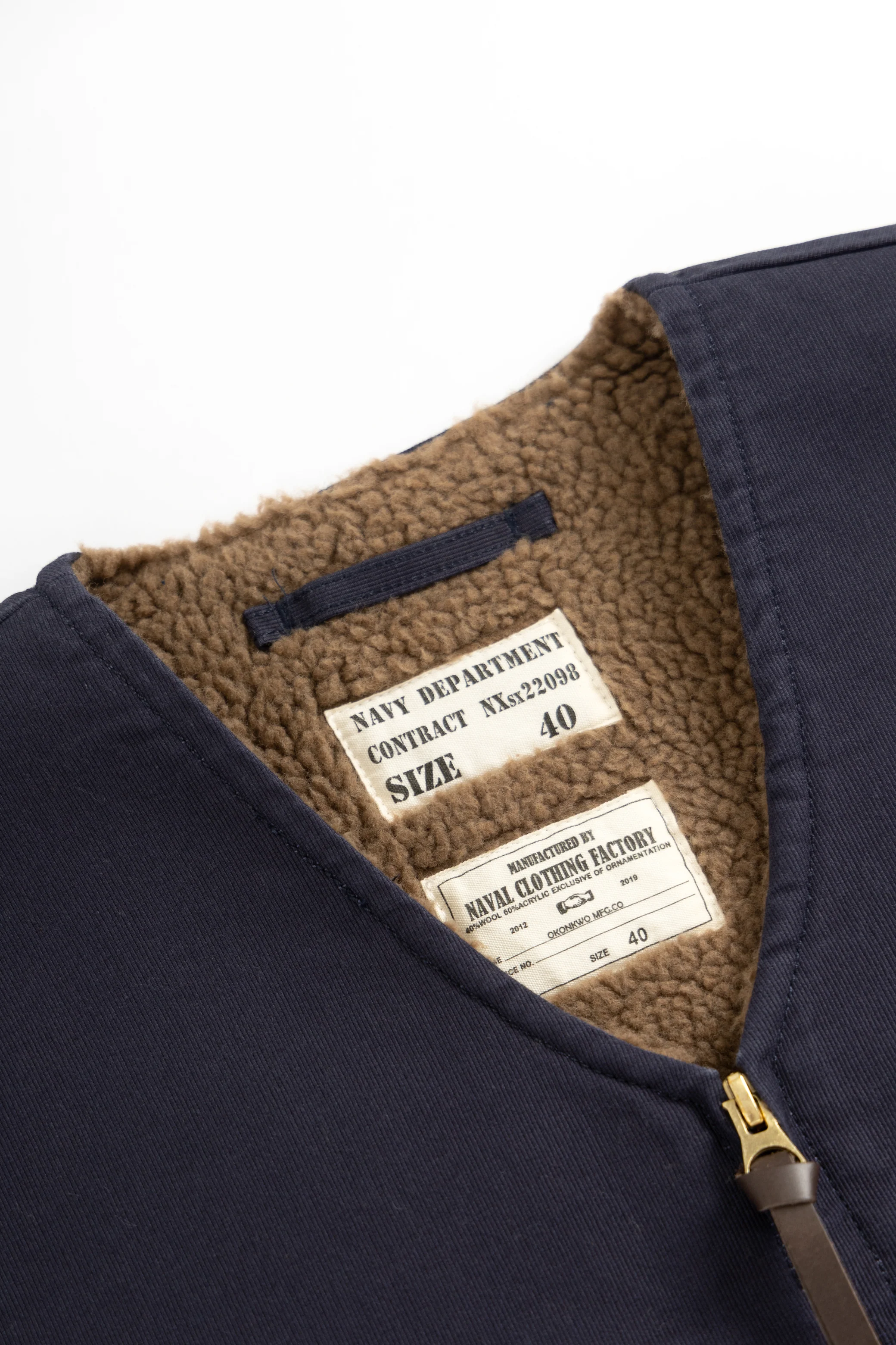 Okonkwo MFG - Sherpa Work Liner - Navy - Image 3