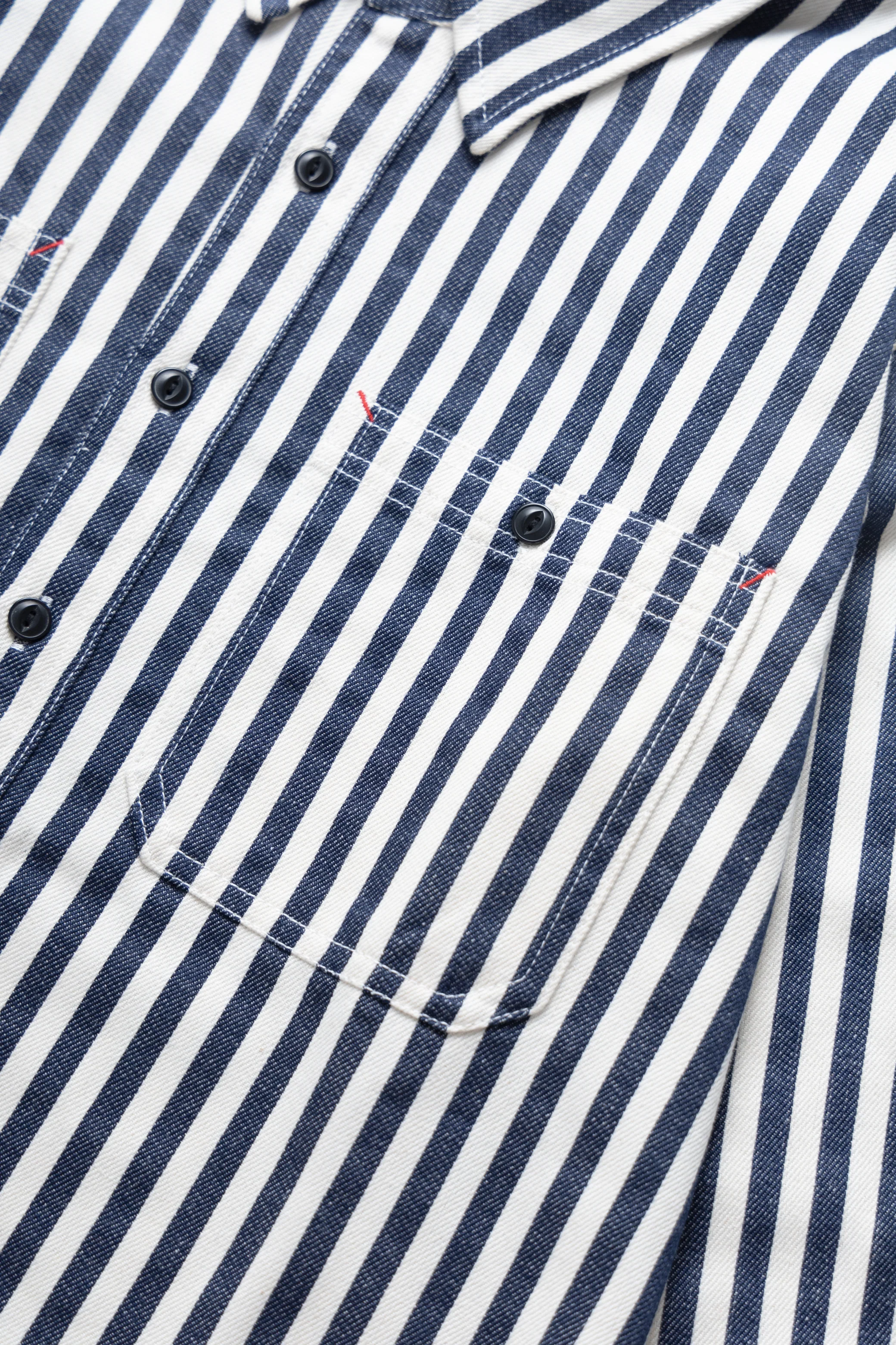 Okonkwo MFG - Stripe Shirt - Blue Stripe - Image 4