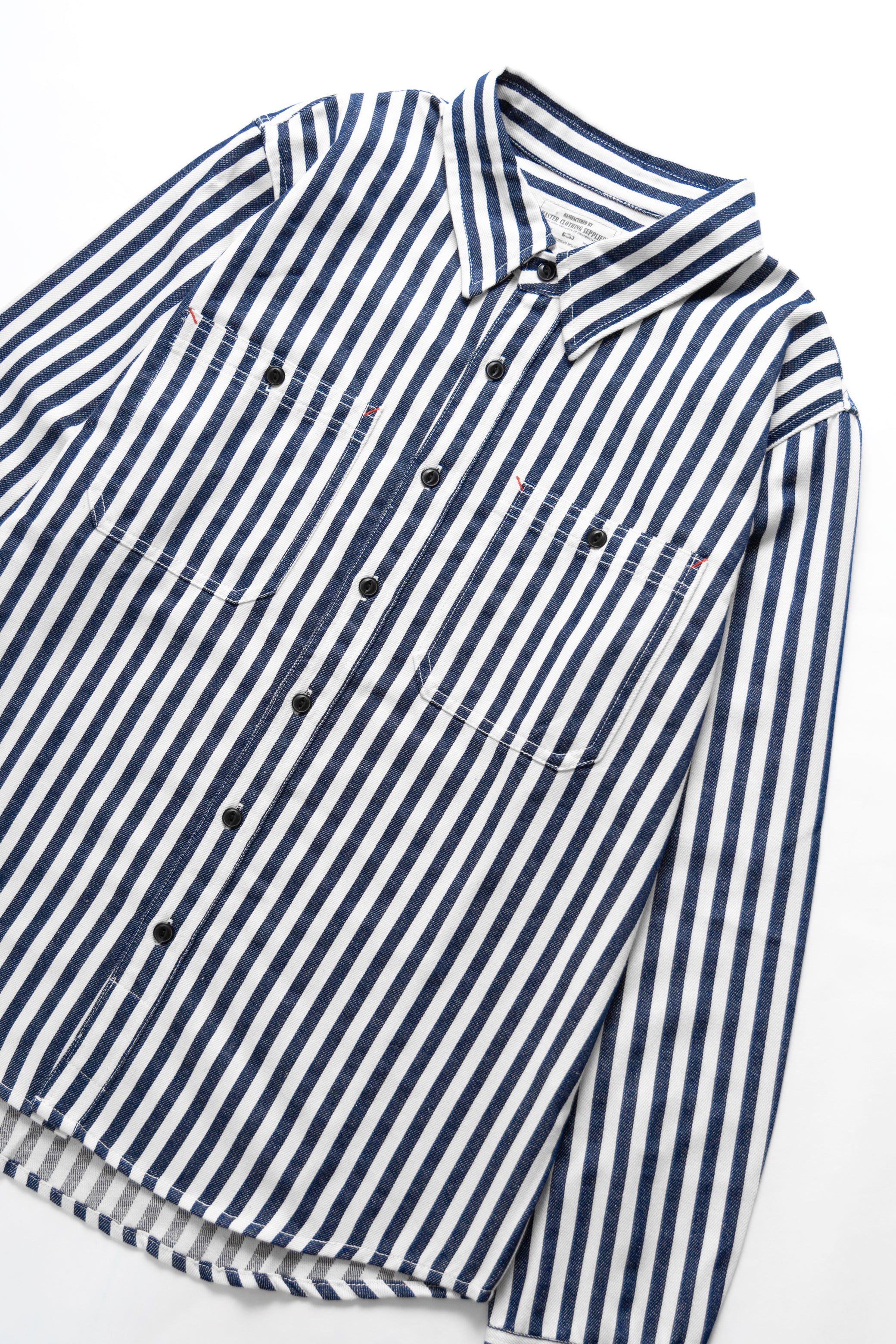 Okonkwo MFG - Stripe Shirt - Blue Stripe - Image 5