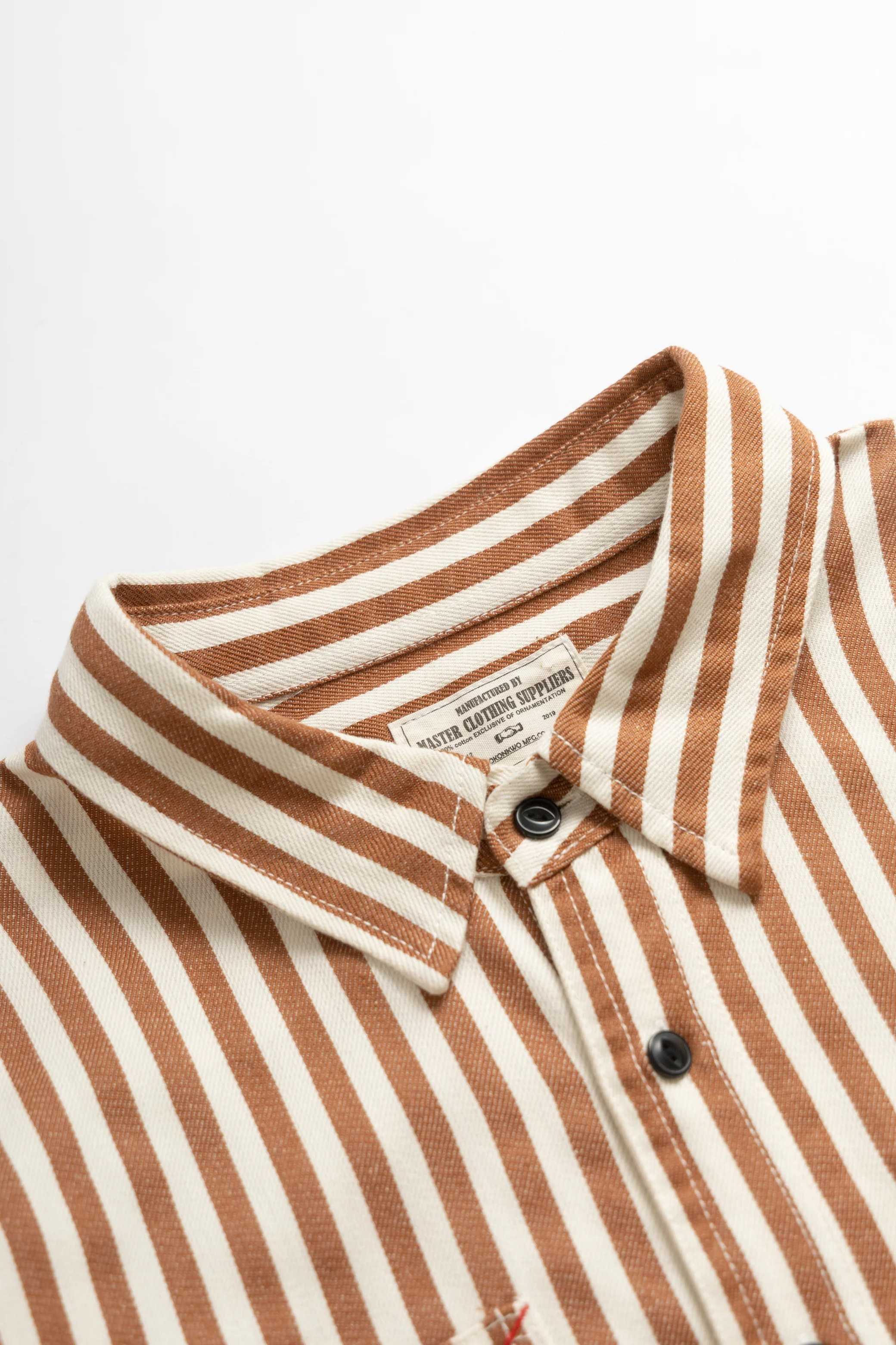 Okonkwo MFG - Stripe Shirt - Orange Stripe - Image 3