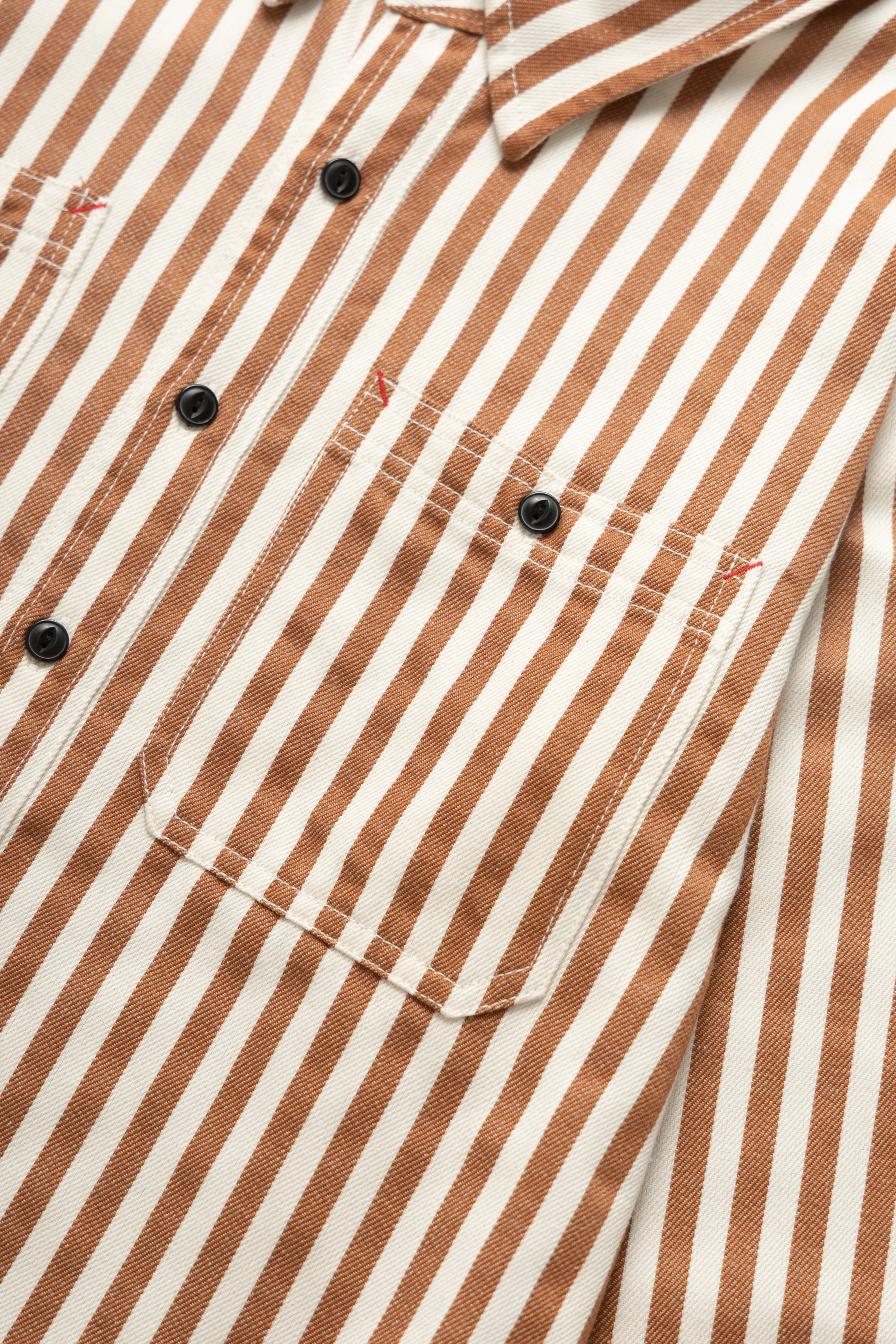 Okonkwo MFG - Stripe Shirt - Orange Stripe - Image 4