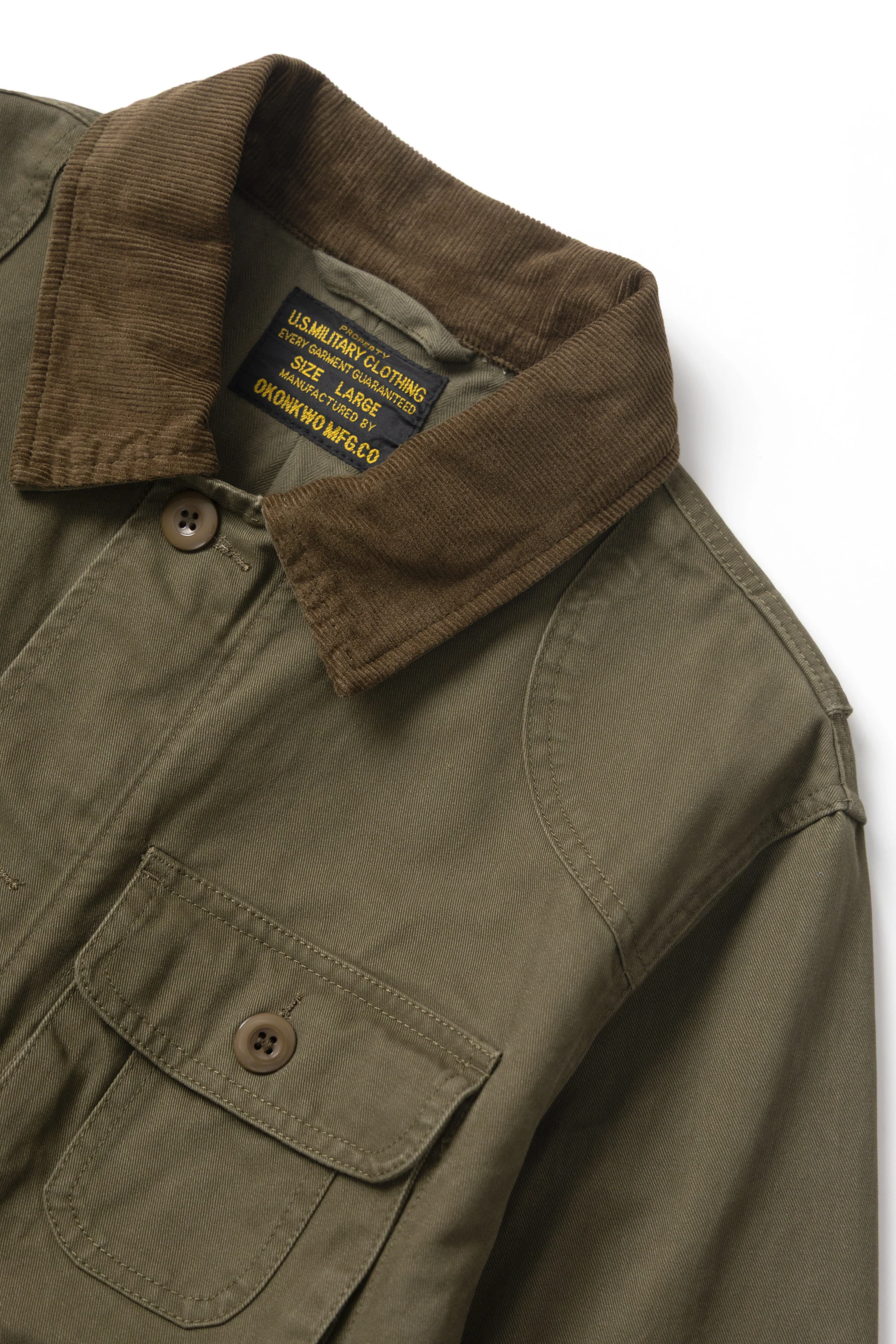 Okonkwo MFG - Twill Hunting Jacket - Olive - Image 4