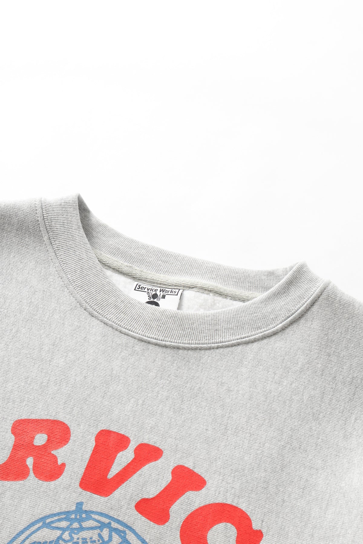 Service Works - Organic Chefswear Crewneck - Marl Grey - Image 3