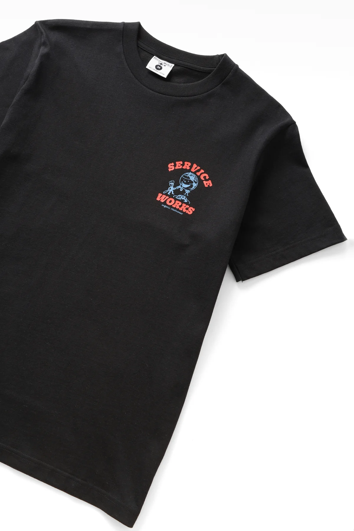 Service Works - Organic Chefswear Tee - Black - Image 2