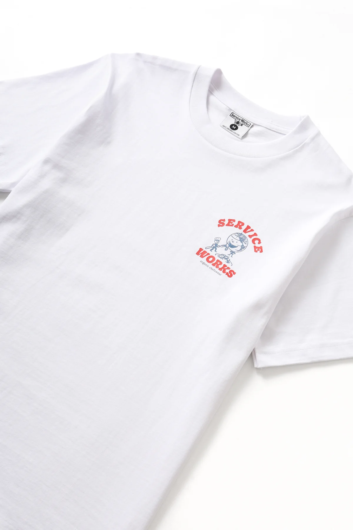 Service Works - Organic Chefswear Tee - White - Image 3