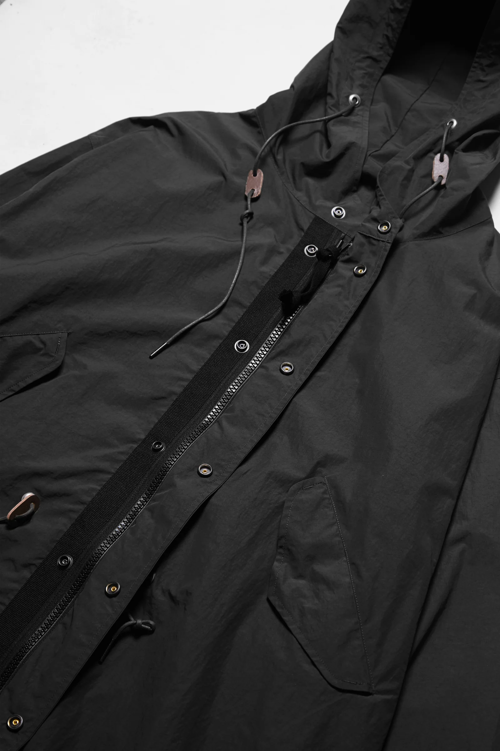 Outstanding & Co. - Nylon Fishtail Parka - Black - Image 7