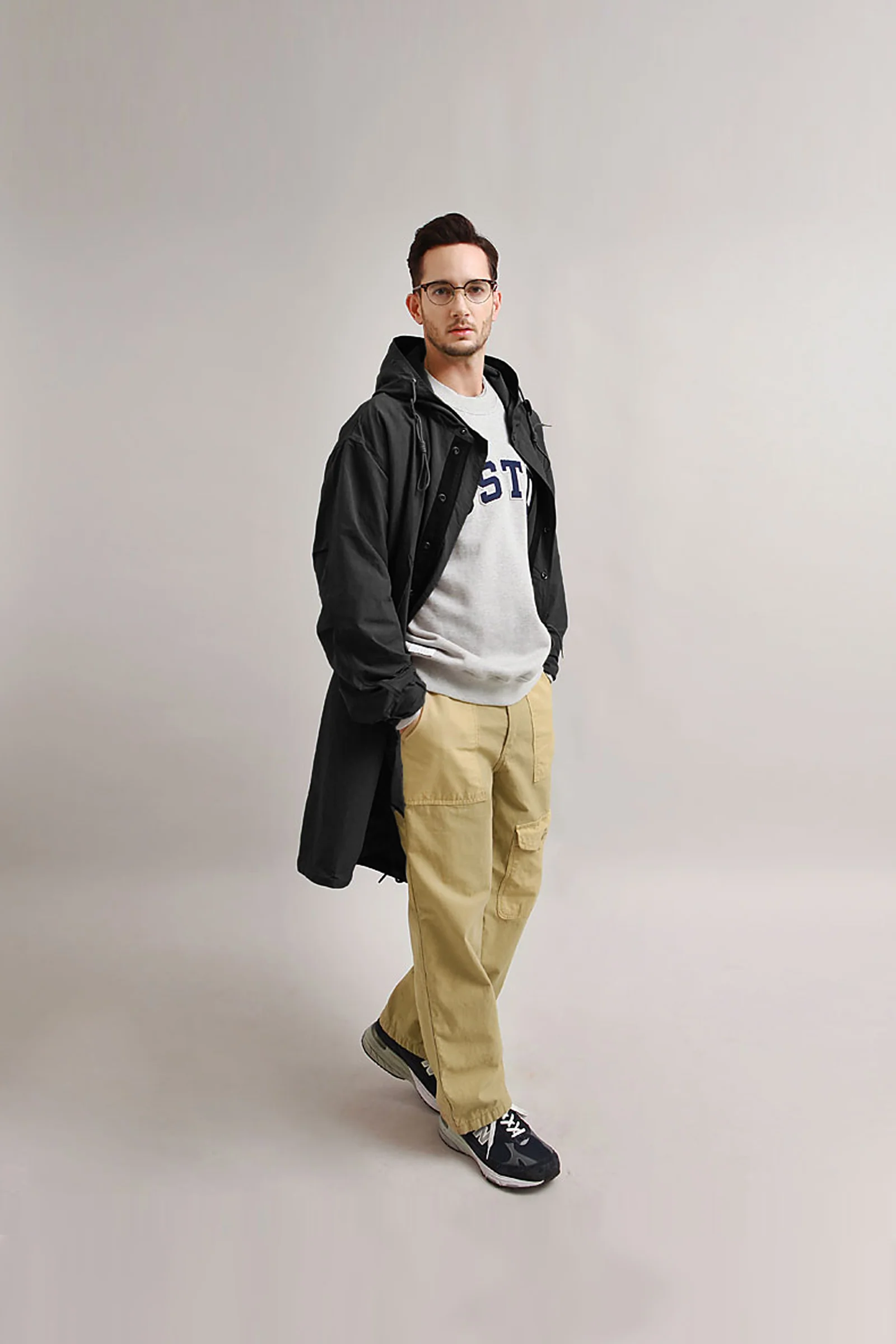 Outstanding & Co. - Nylon Fishtail Parka - Black - Image 9